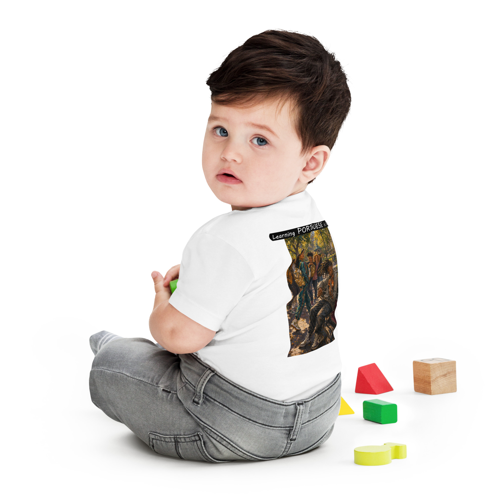 Baby Jersey Short Sleeve Tee - Learning PORTUGUESE is fun! - The Spotlight - Image 10