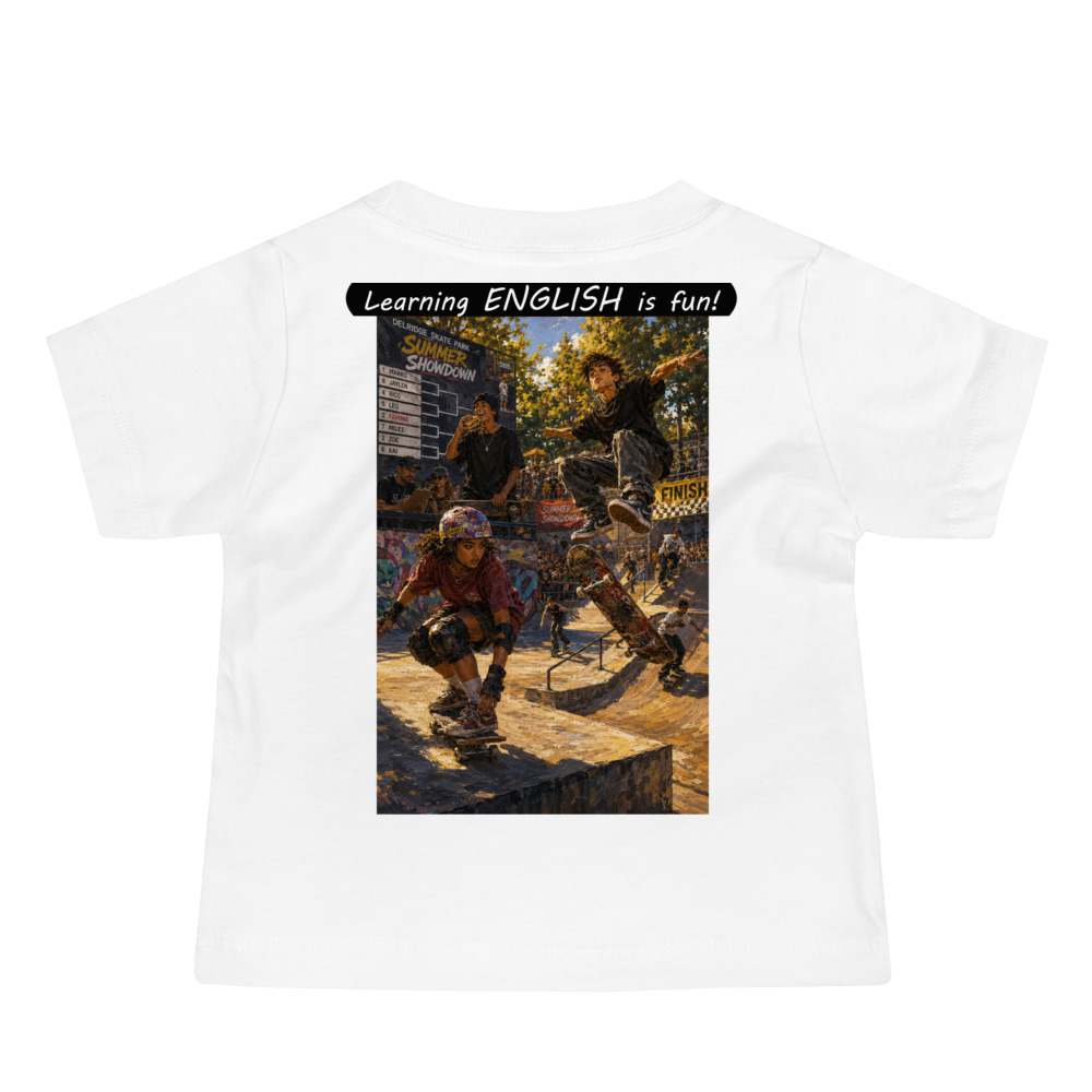 Baby Jersey Short Sleeve Tee - Learning ENGLISH is fun! - The Summer Showdown - Image 8