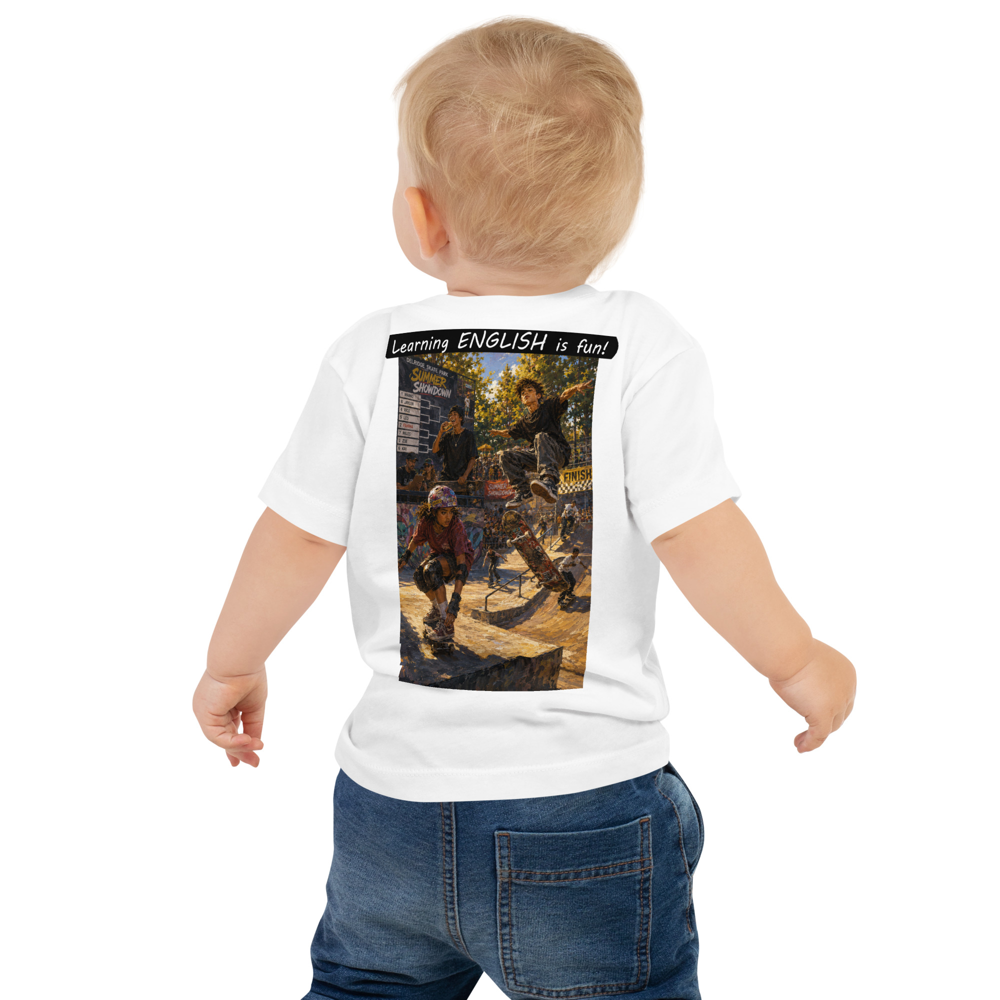 Baby Jersey Short Sleeve Tee - Learning ENGLISH is fun! - The Summer Showdown - Image 10