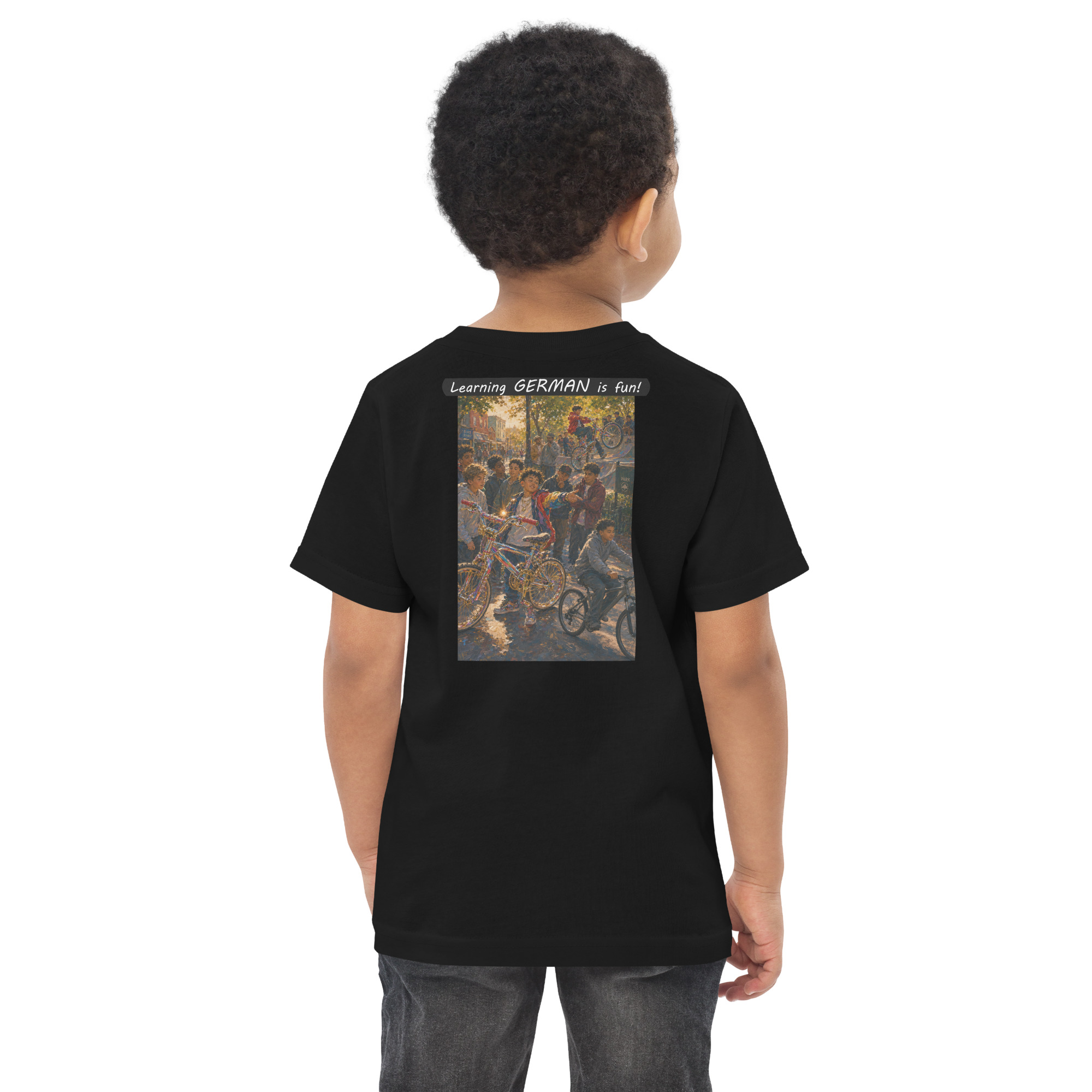 Toddler Jersey T-Shirt - Learning GERMAN is fun! - The Show Off - Image 3