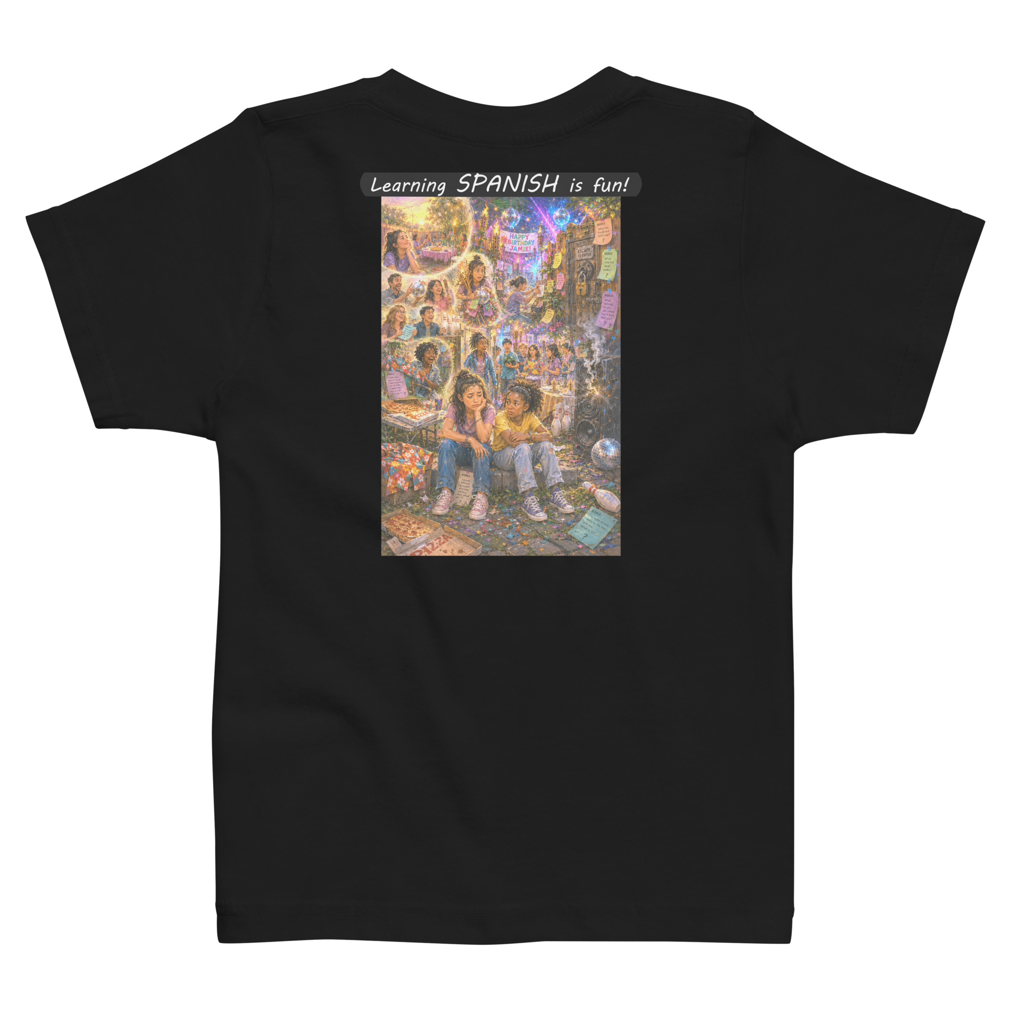 Toddler Jersey T-Shirt - Learning SPANISH is fun! - The Surprise Party - Image 7