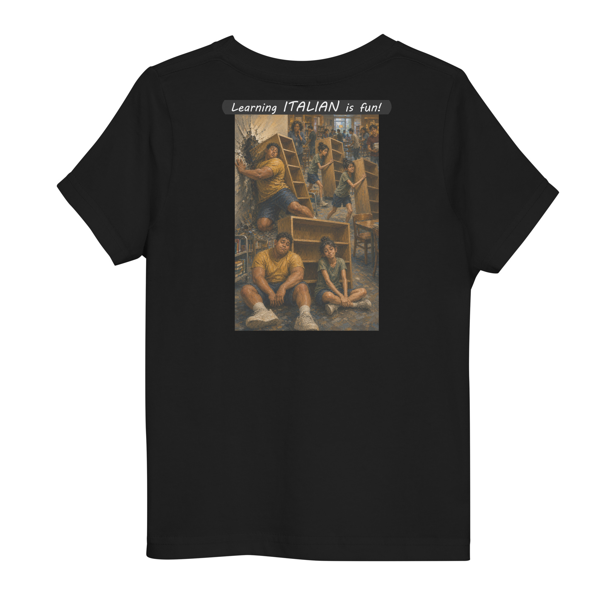 Toddler Jersey T-Shirt - Learning ITALIAN is fun! - Fair Trade - Image 10