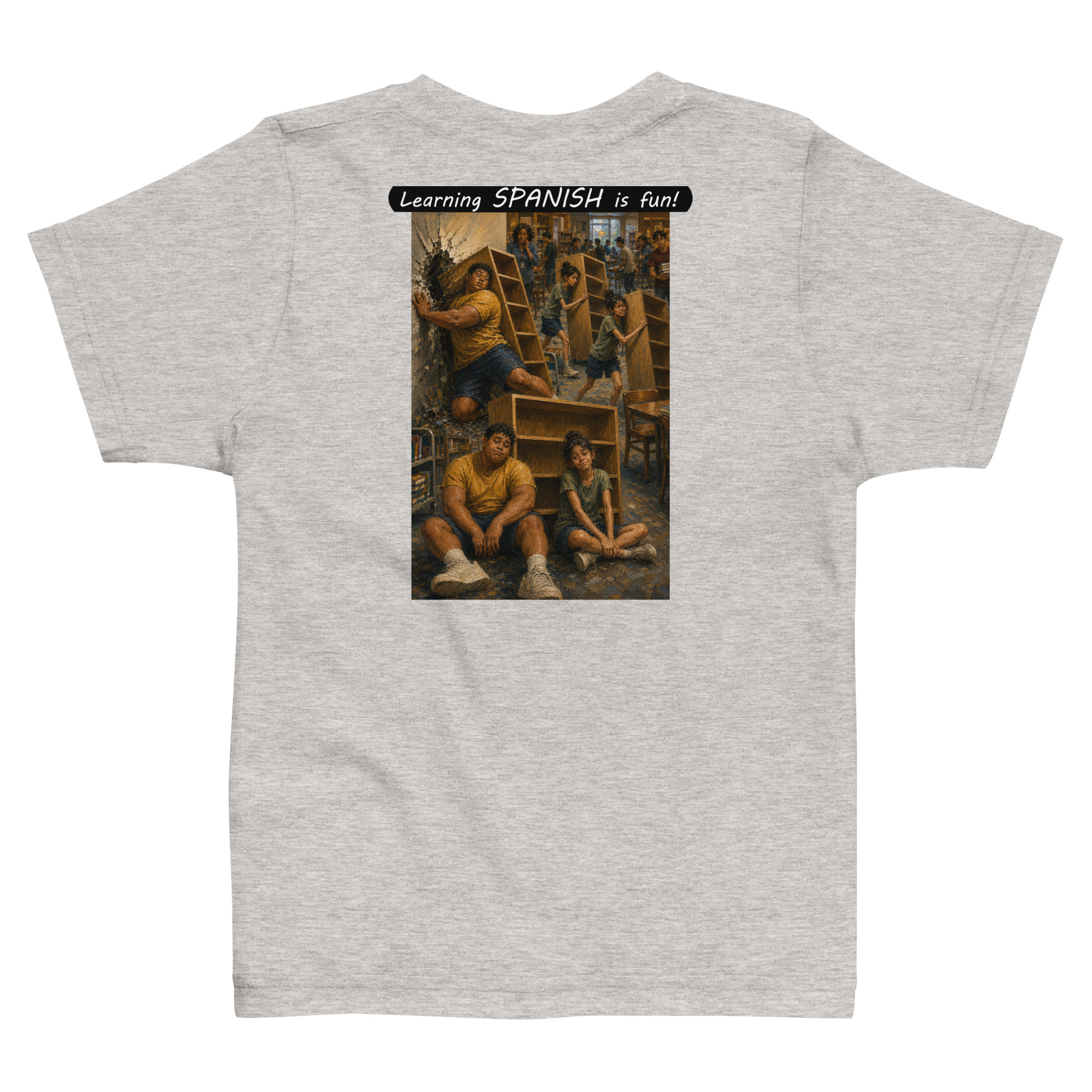 Toddler Jersey T-Shirt - Learning SPANISH is fun! - Fair Trade - Image 16