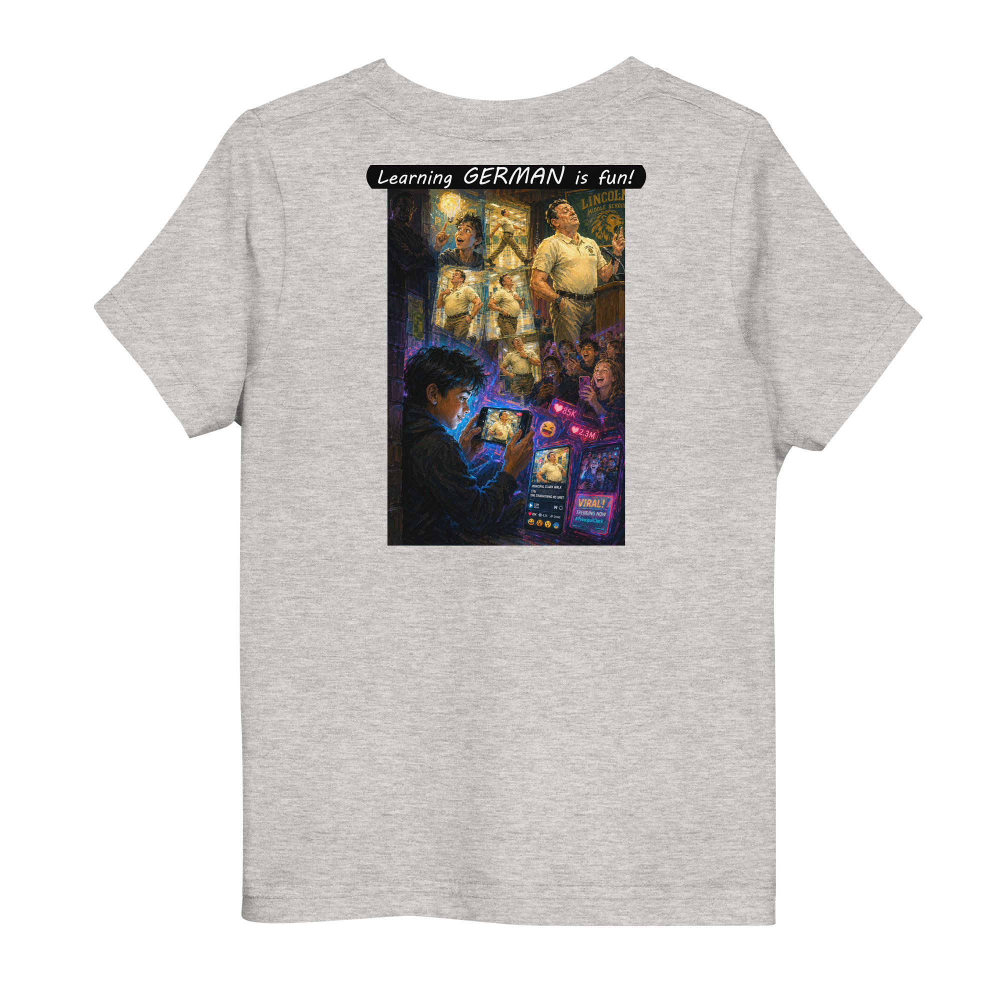Toddler Jersey T-Shirt - Learning GERMAN is fun! - The Influencer - Image 3