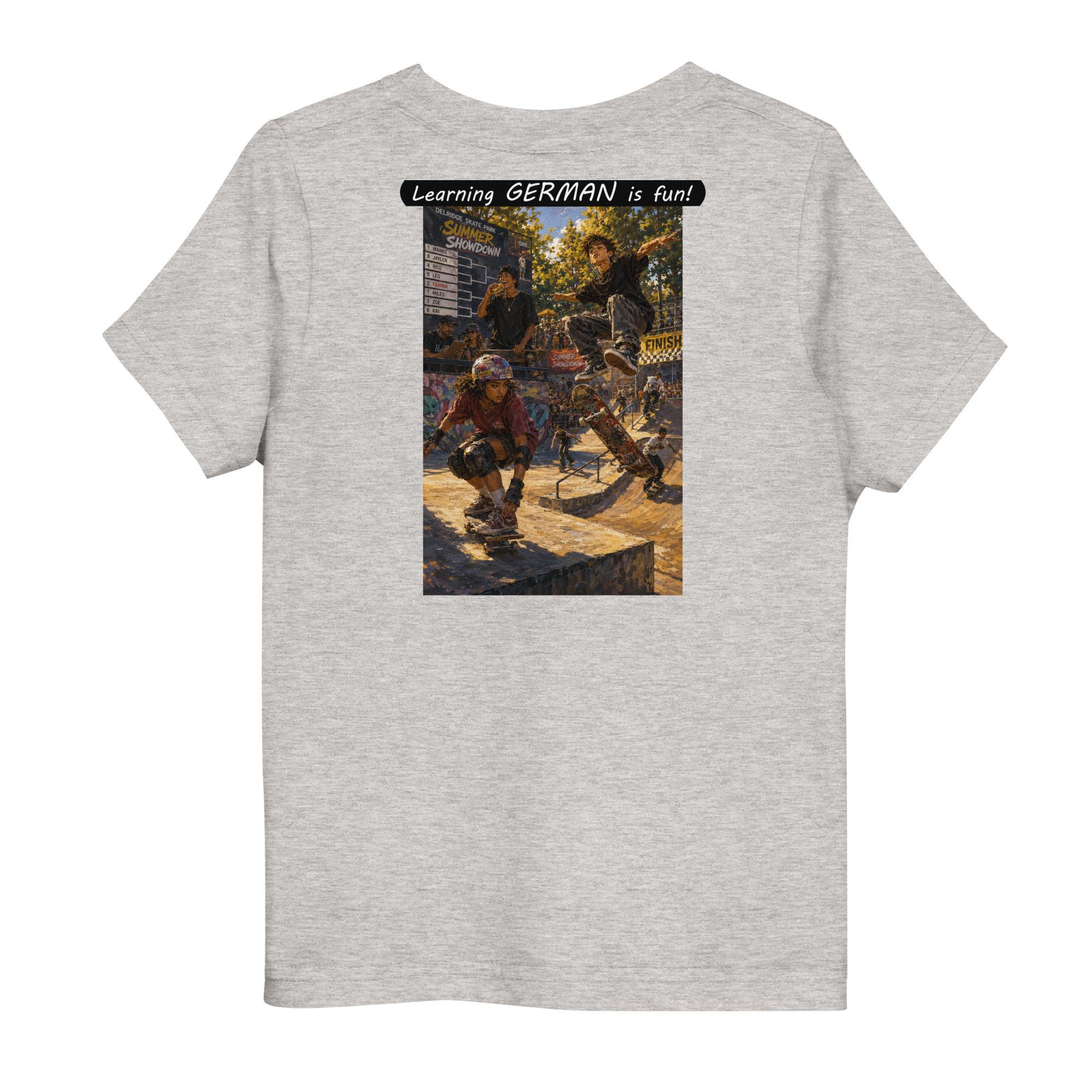 Toddler Jersey T-Shirt - Learning GERMAN is fun! - The Summer Showdown - Image 7