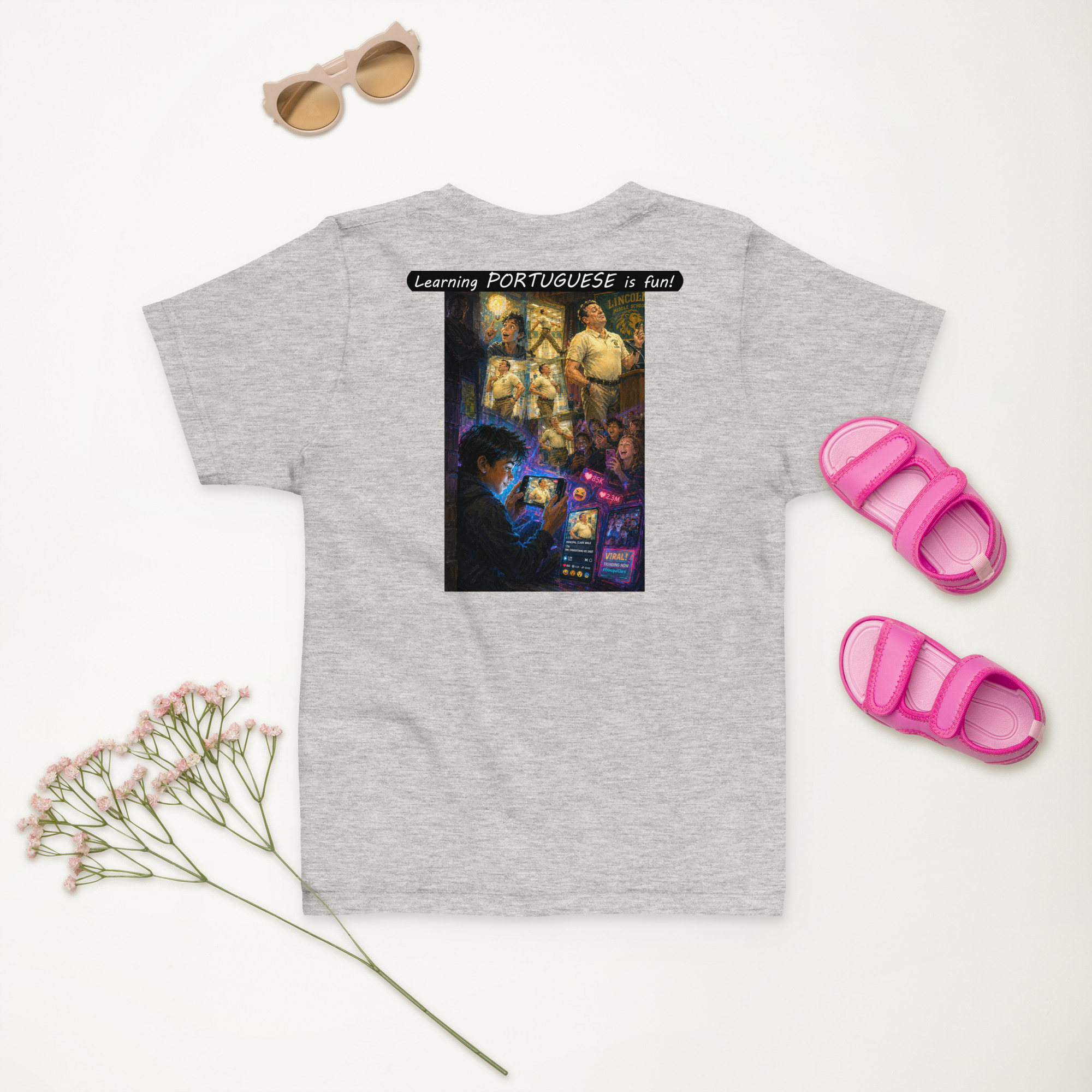 Toddler Jersey T-Shirt - Learning PORTUGUESE is fun! - The Influencer - Image 5