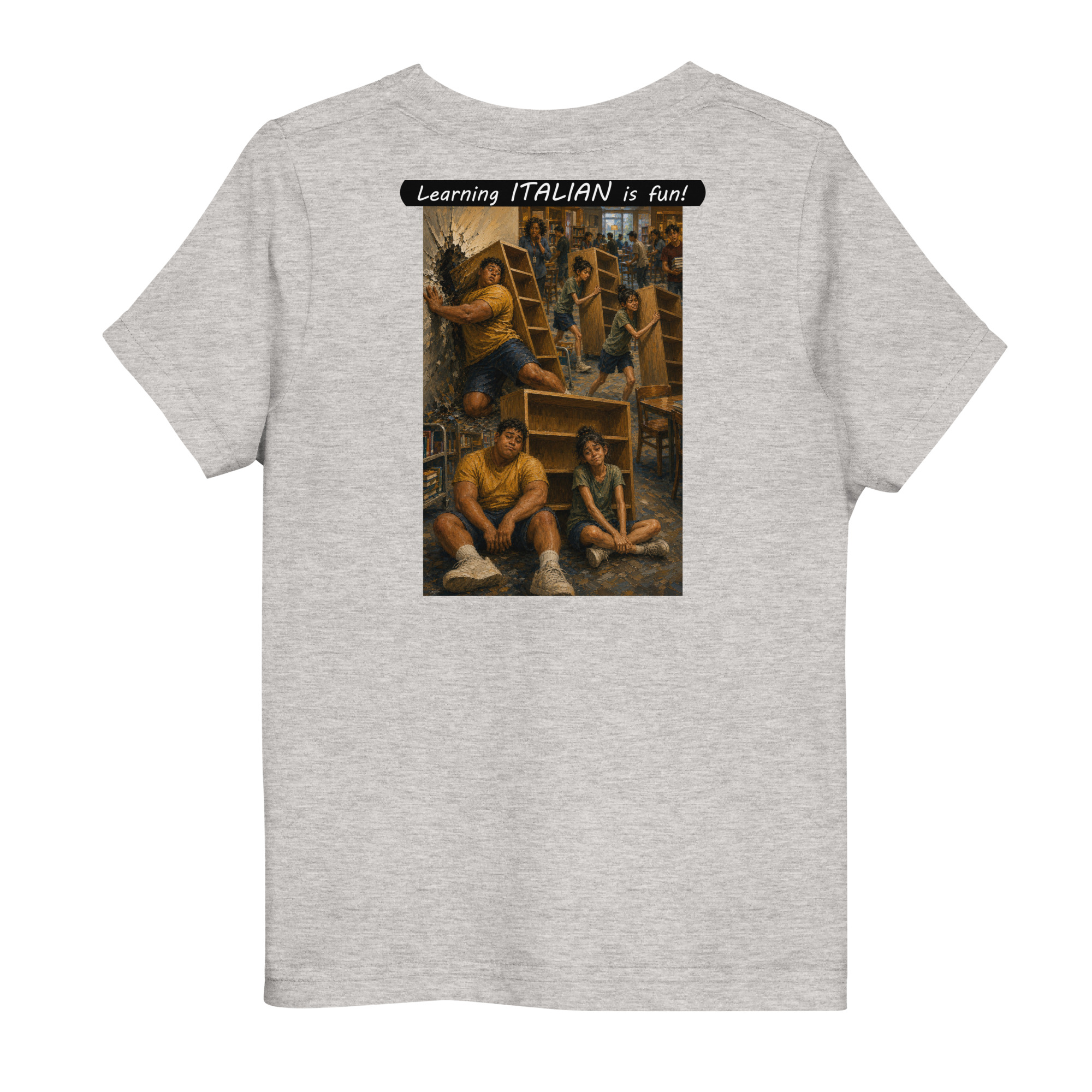 Toddler Jersey T-Shirt - Learning ITALIAN is fun! - Fair Trade - Image 16