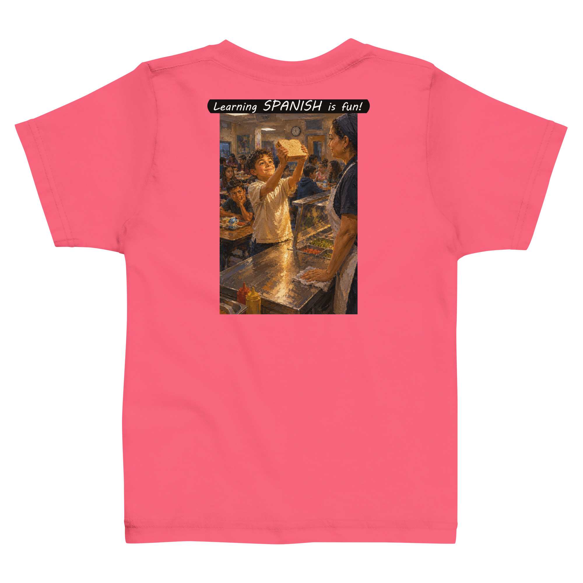 Toddler Jersey T-Shirt - Learning SPANISH is fun! - Crusty Roof Tiles - Image 8