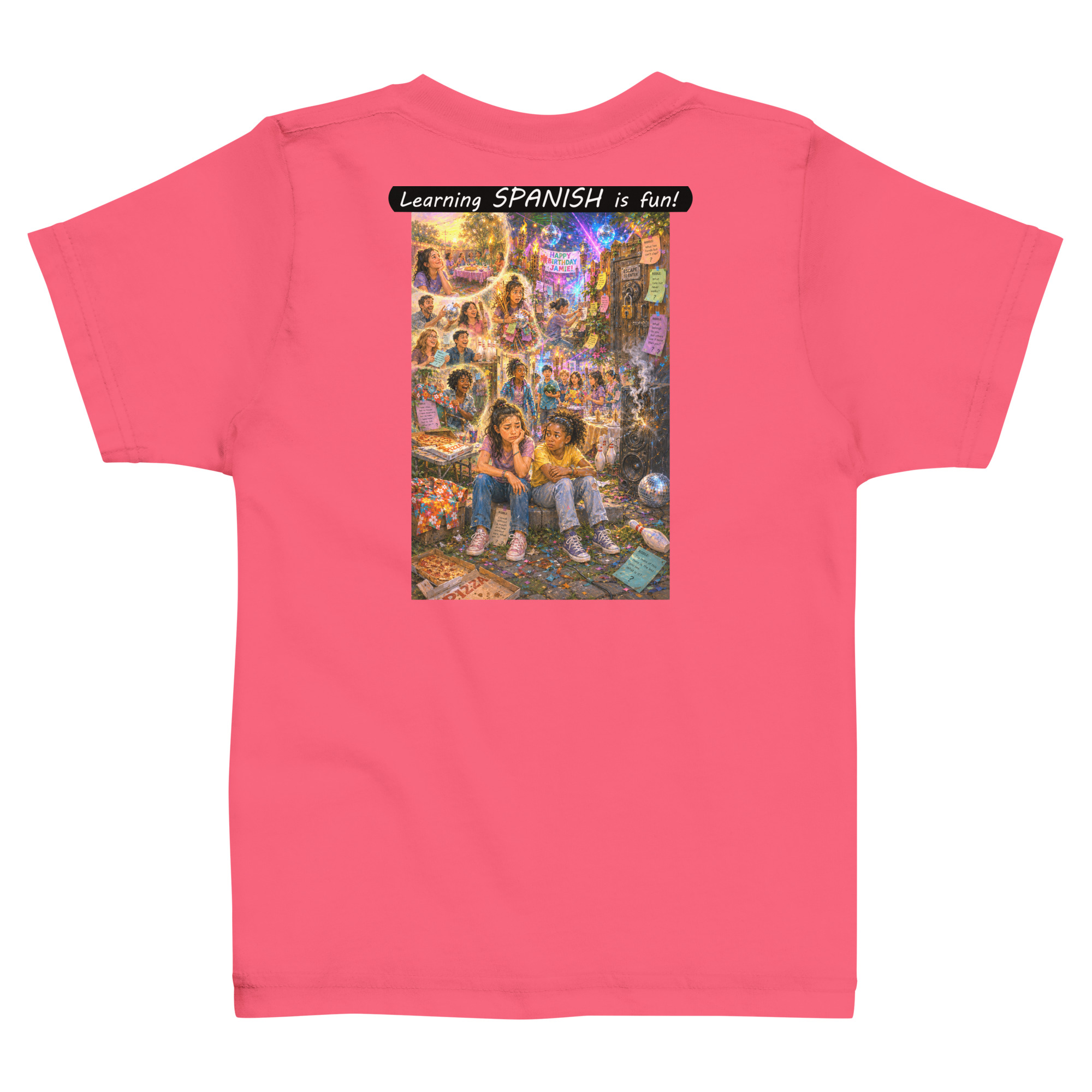 Toddler Jersey T-Shirt - Learning SPANISH is fun! - The Surprise Party - Image 11
