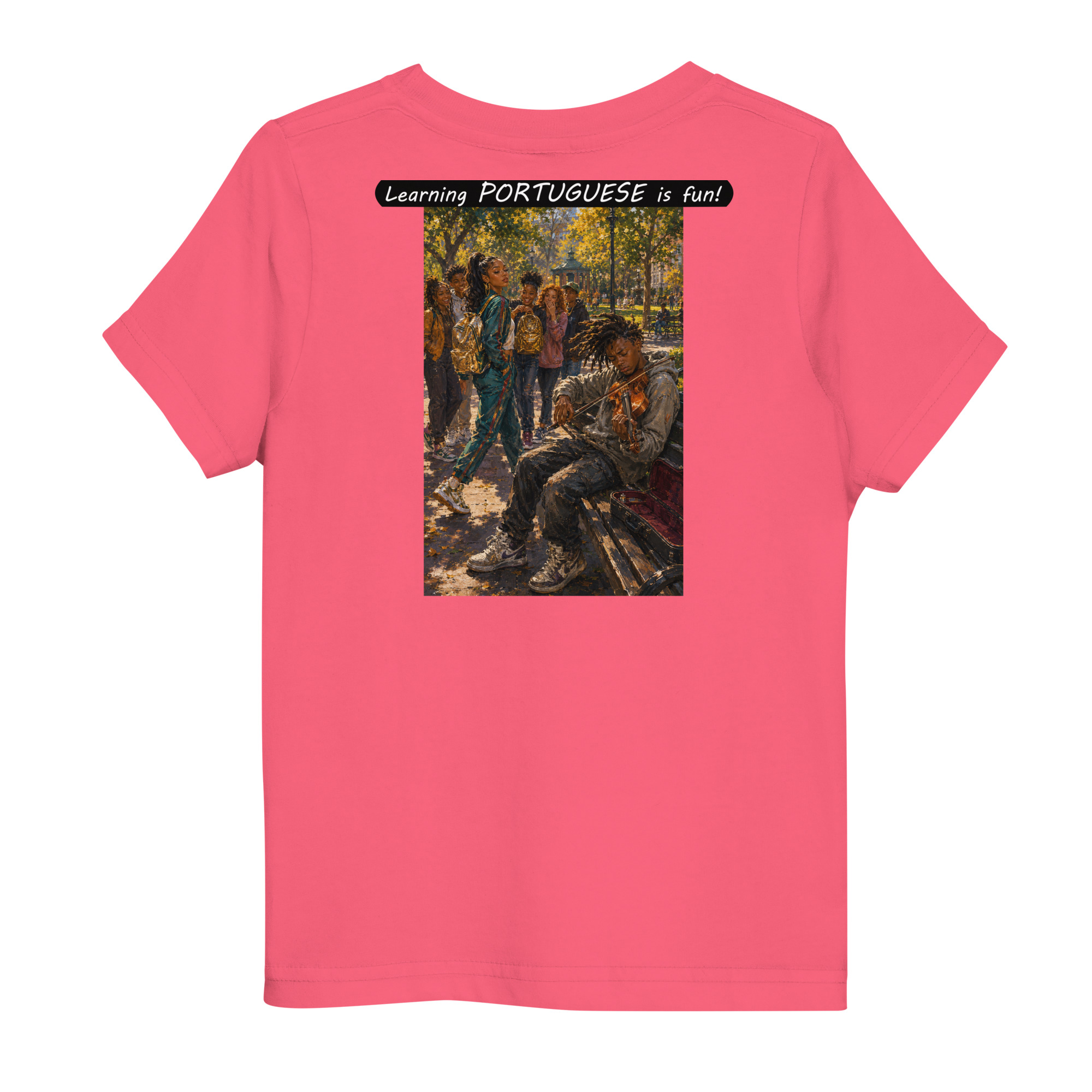 Toddler Jersey T-Shirt - Learning PORTUGUESE is fun! - The Spotlight - Image 3