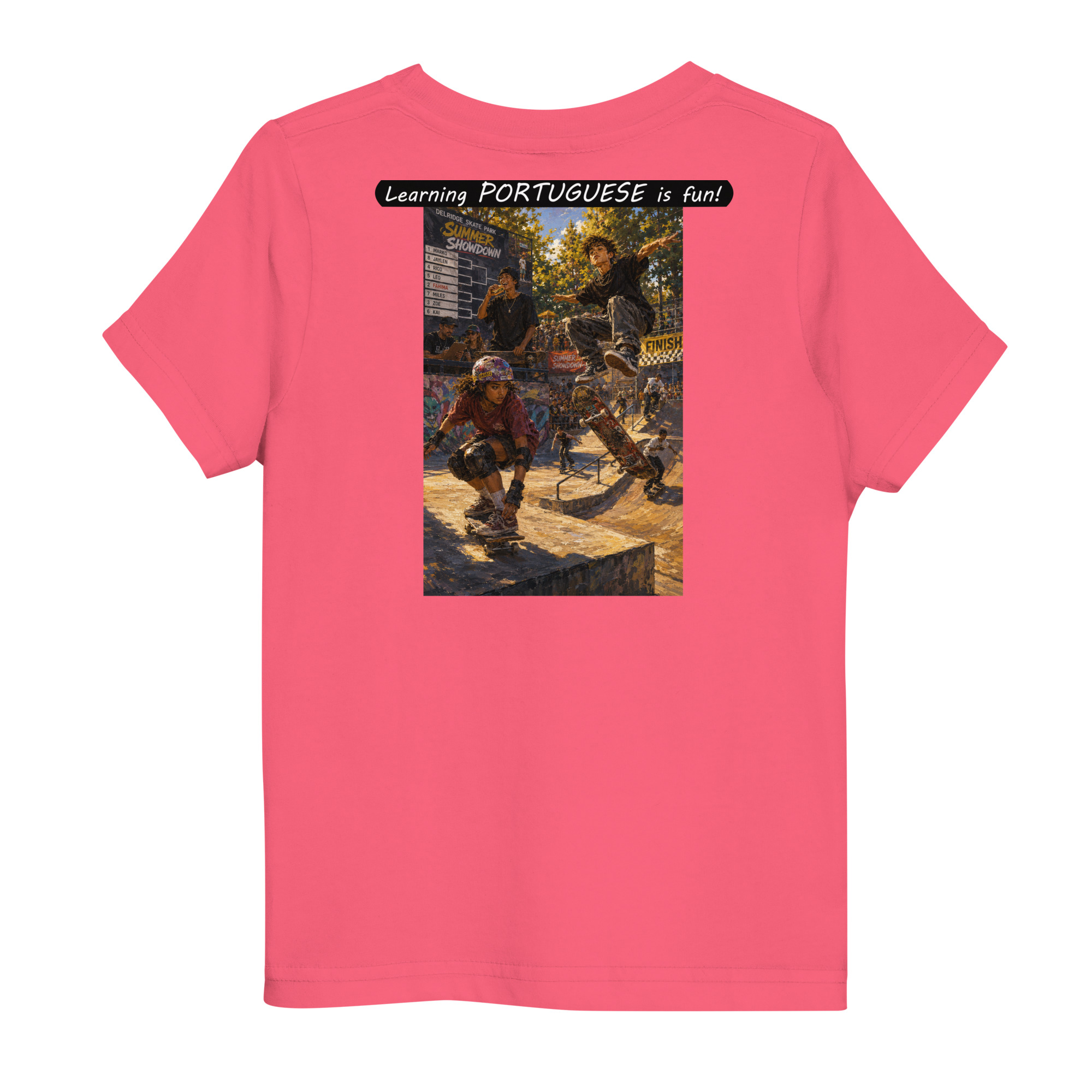 Toddler Jersey T-Shirt - Learning PORTUGUESE is fun! - The Summer Showdown - Image 16