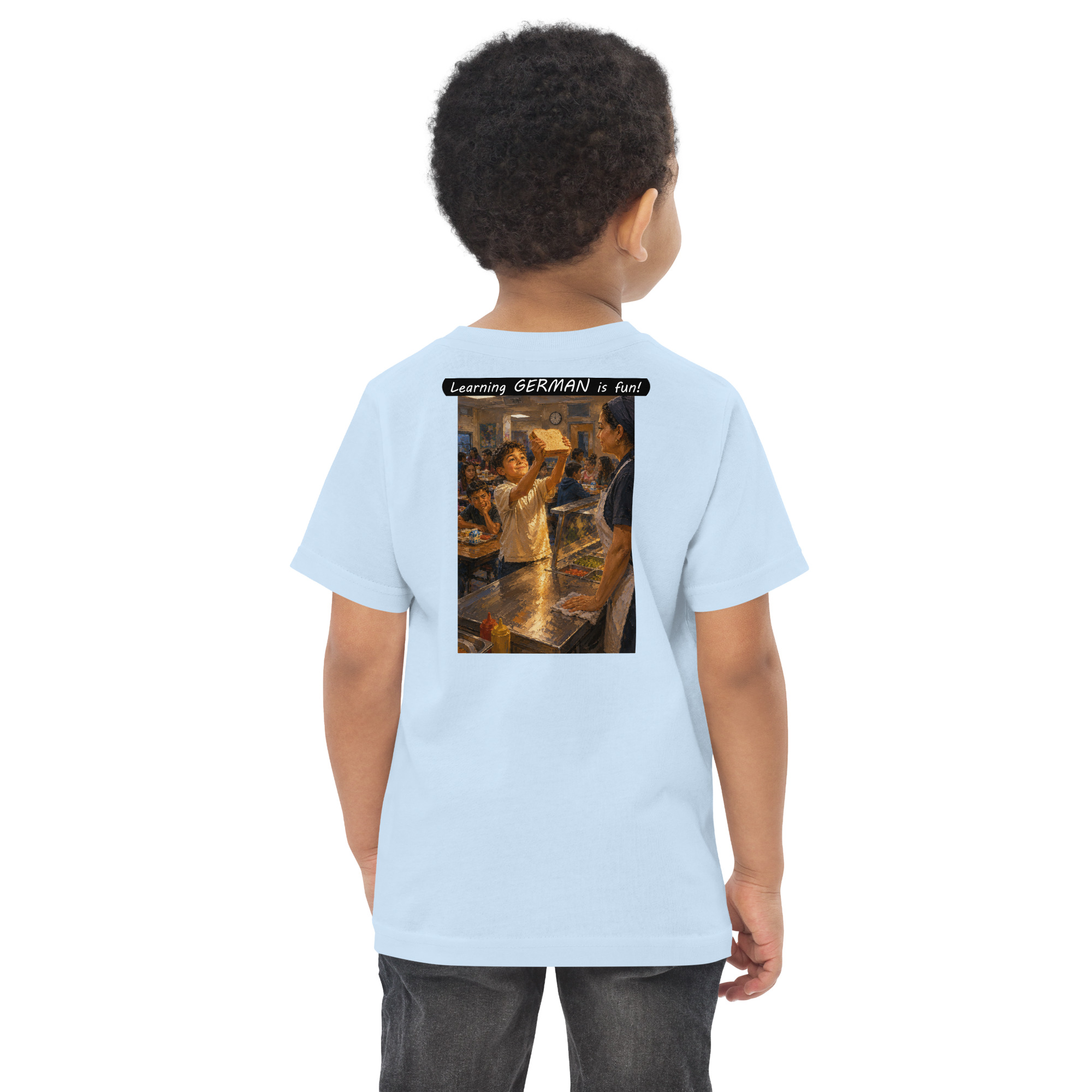 Toddler Jersey T-Shirt - Learning GERMAN is fun! - Crusty Roof Tiles - Image 18