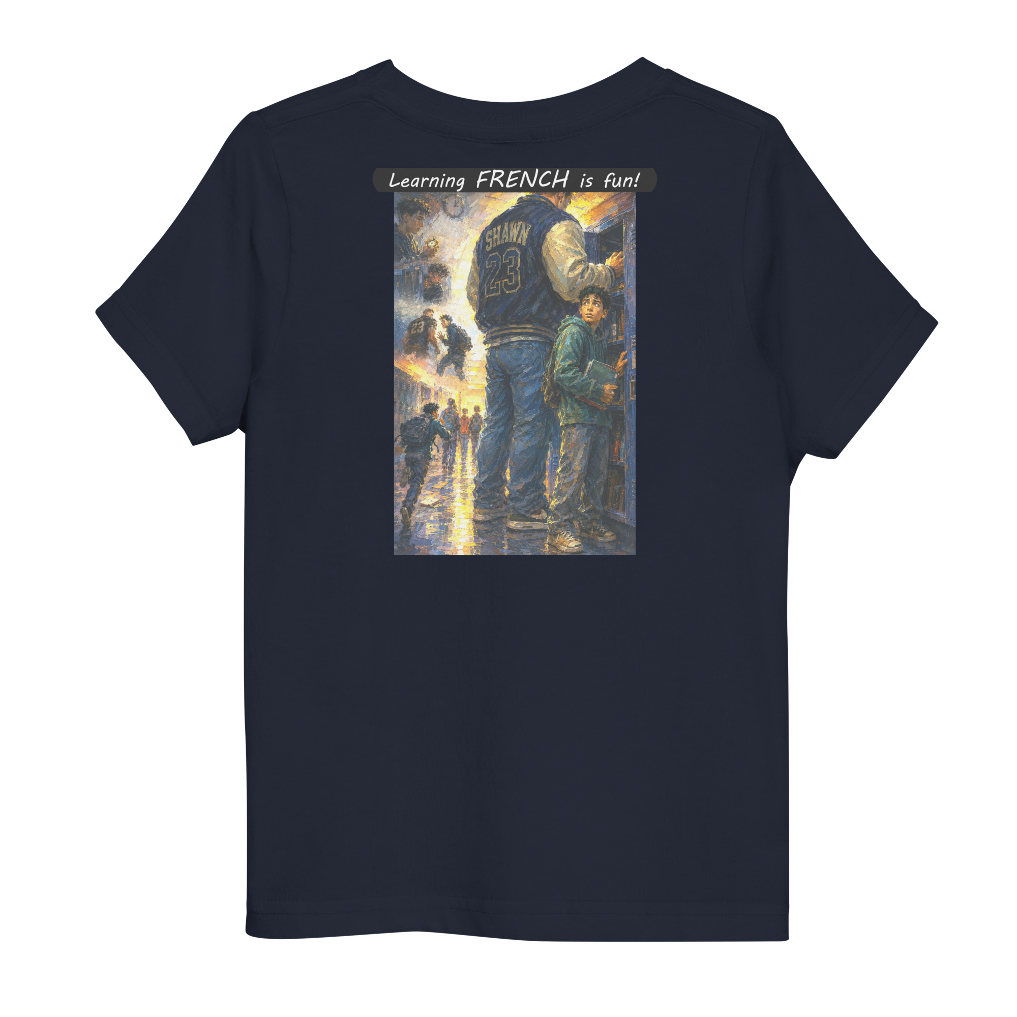 Toddler Jersey T-Shirt - Learning FRENCH is fun! - The School Locker - Image 17