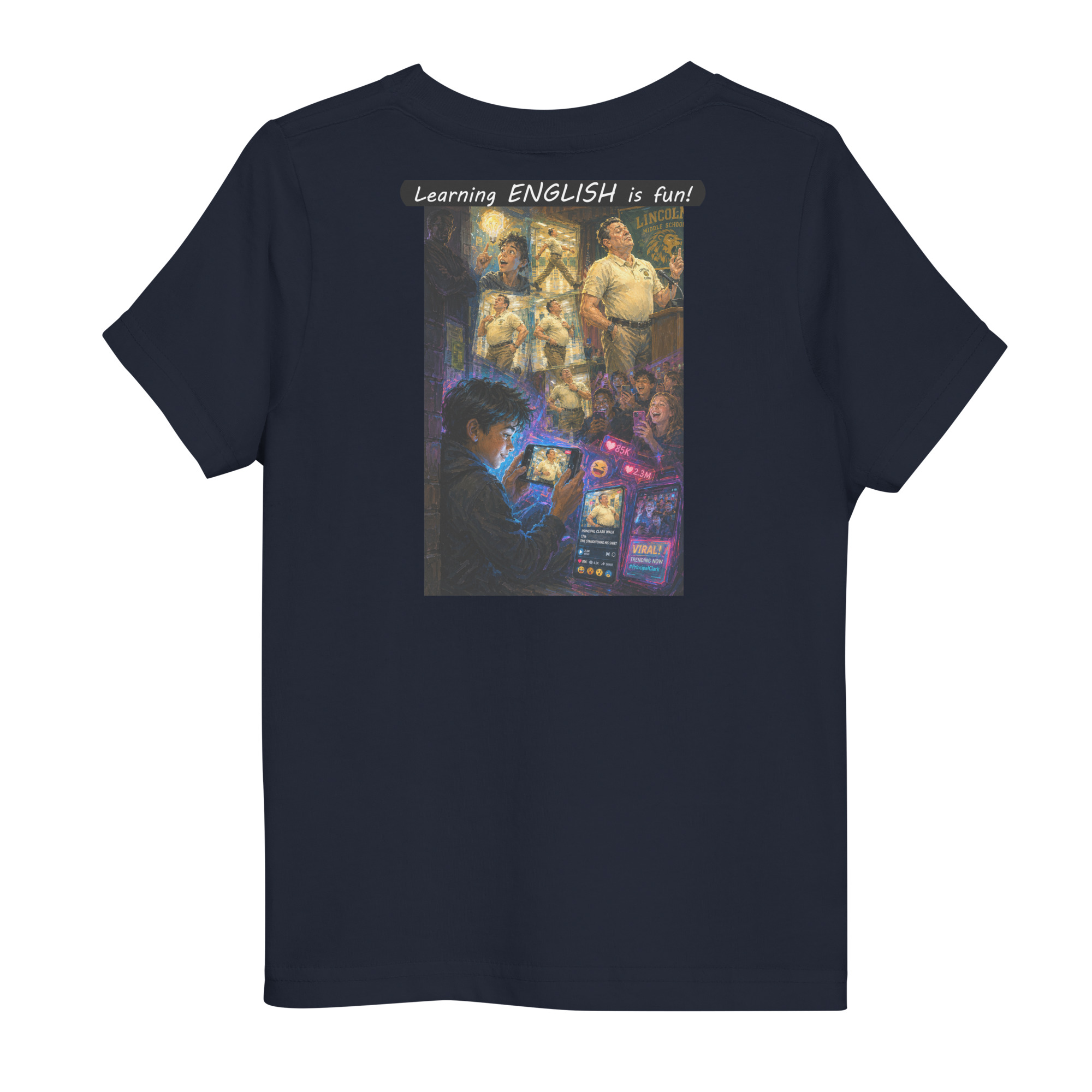 Toddler Jersey T-Shirt - Learning ENGLISH is fun! - The Influencer - Image 19