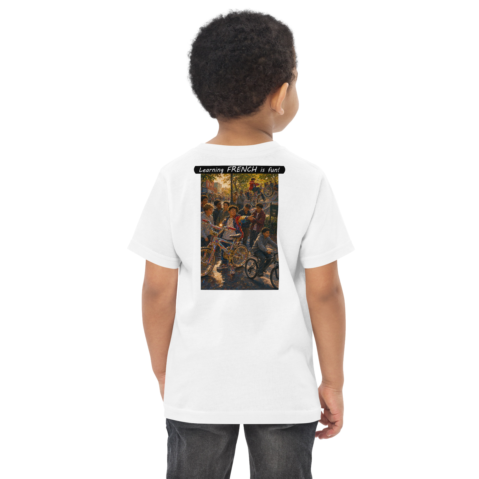 Toddler Jersey T-Shirt - Learning FRENCH is fun! - The Show Off - Image 18