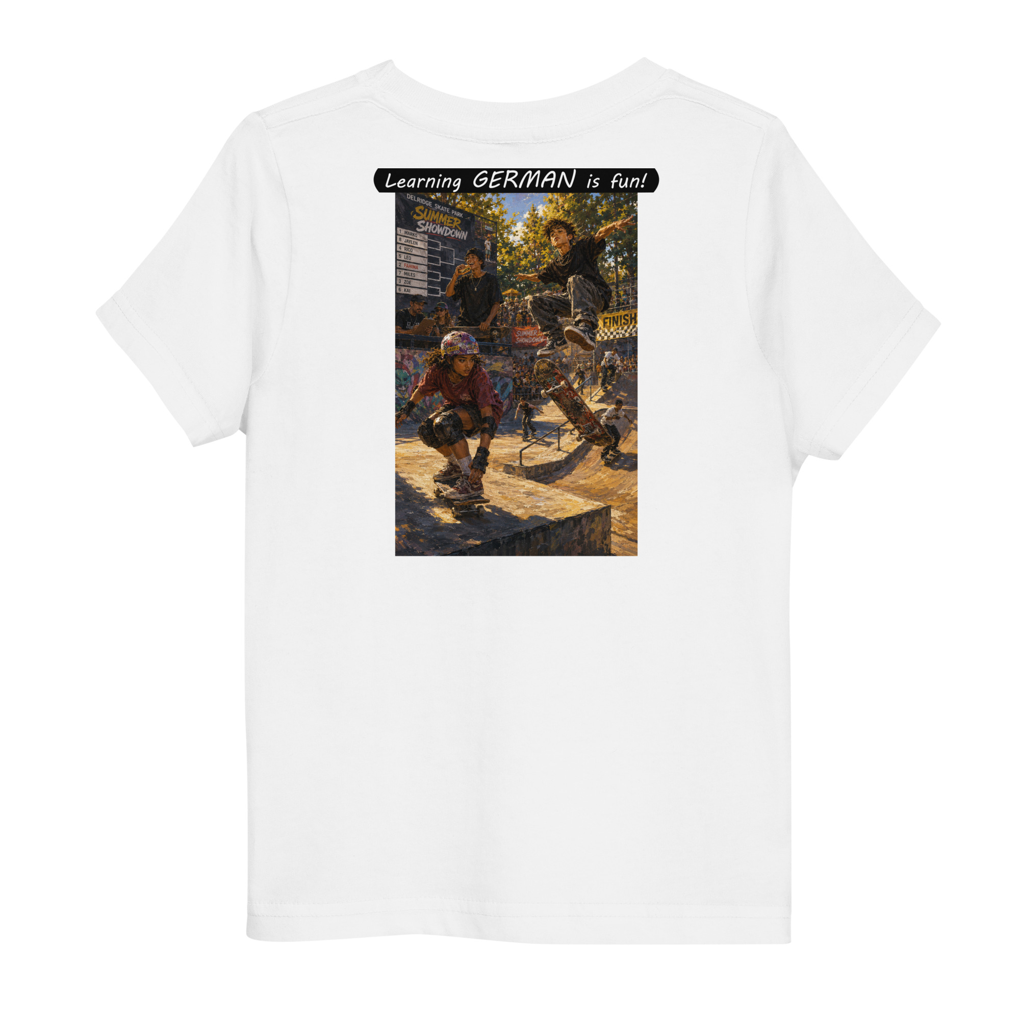 Toddler Jersey T-Shirt - Learning GERMAN is fun! - The Summer Showdown - Image 2