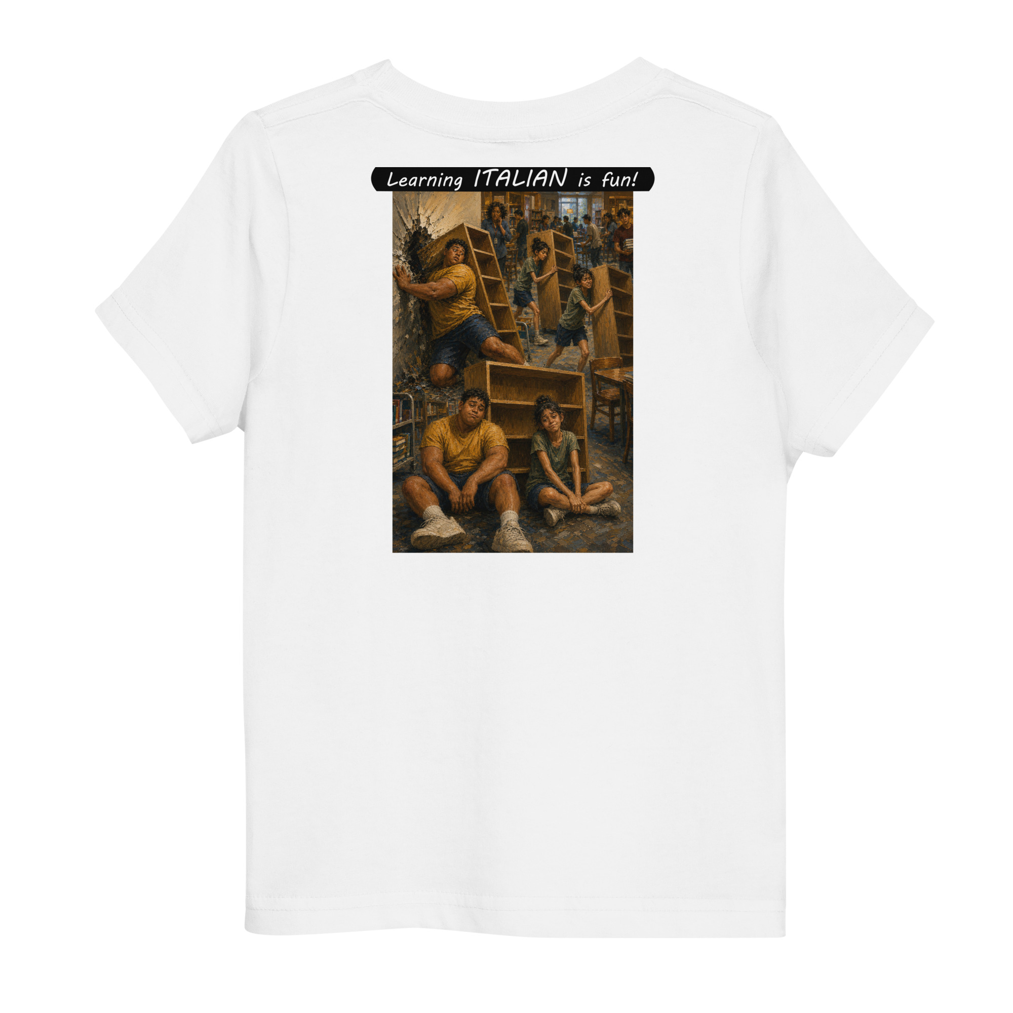 Toddler Jersey T-Shirt - Learning ITALIAN is fun! - Fair Trade - Image 13