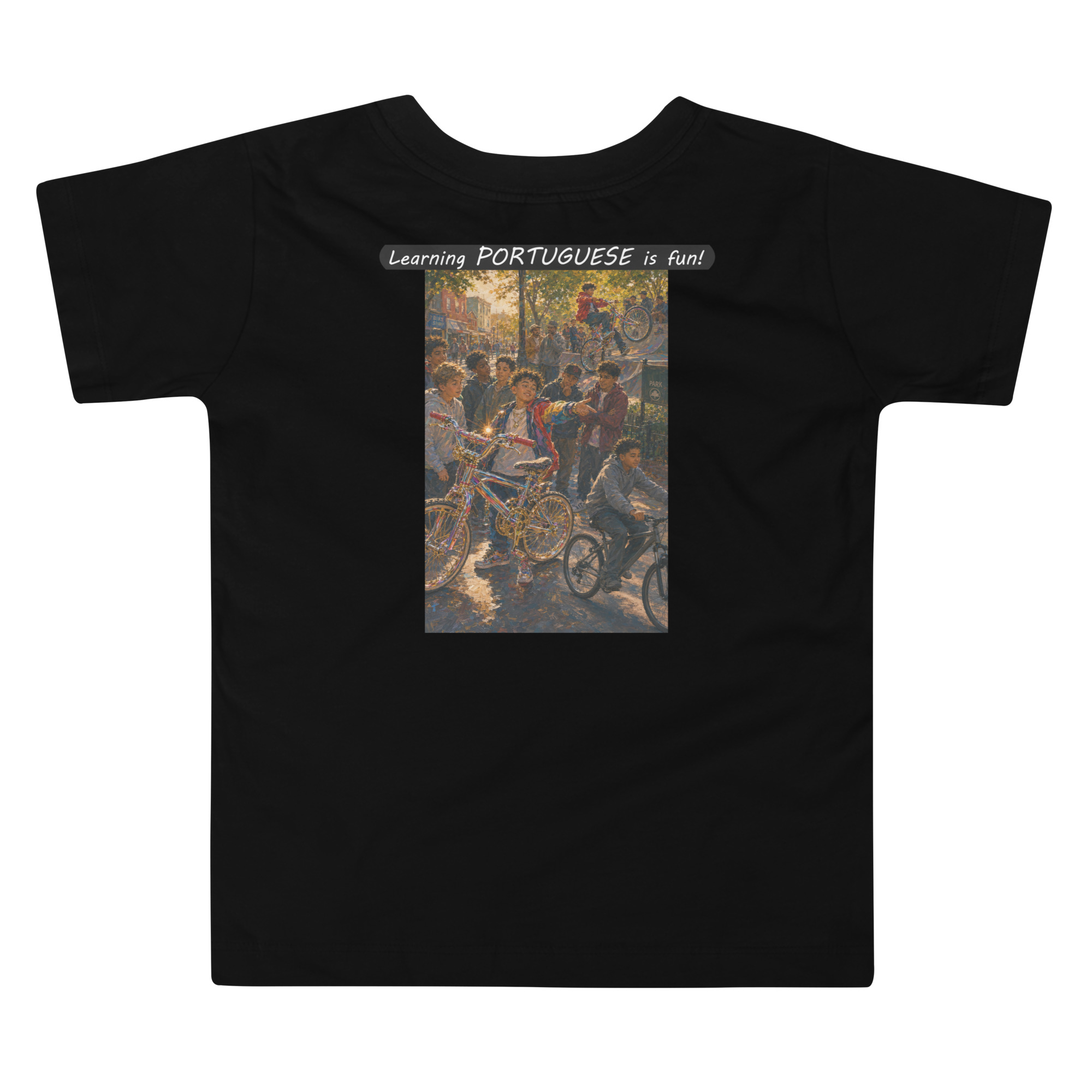 Toddler Short Sleeve Tee - Learning PORTUGUESE is fun! - The Show Off - Image 2