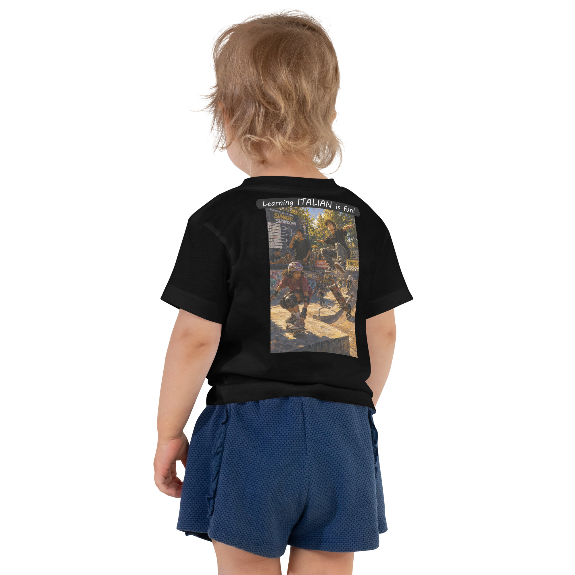 Toddler Short Sleeve Tee - Learning ITALIAN is fun! - The Summer Showdown - Image 10