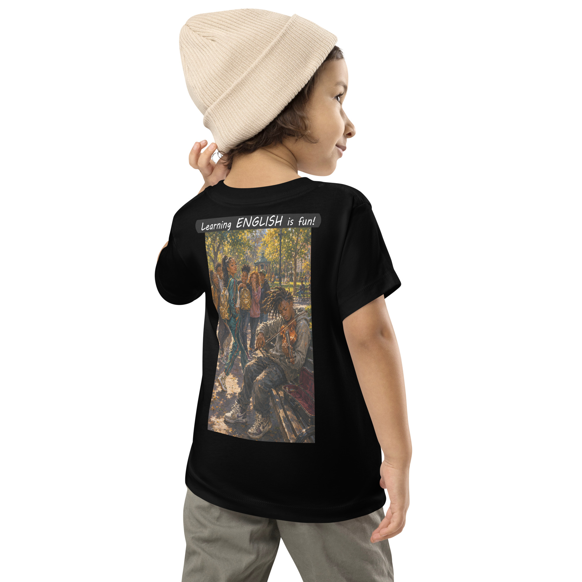 Toddler Short Sleeve Tee - Learning ENGLISH is fun! - The Spotlight - Image 7