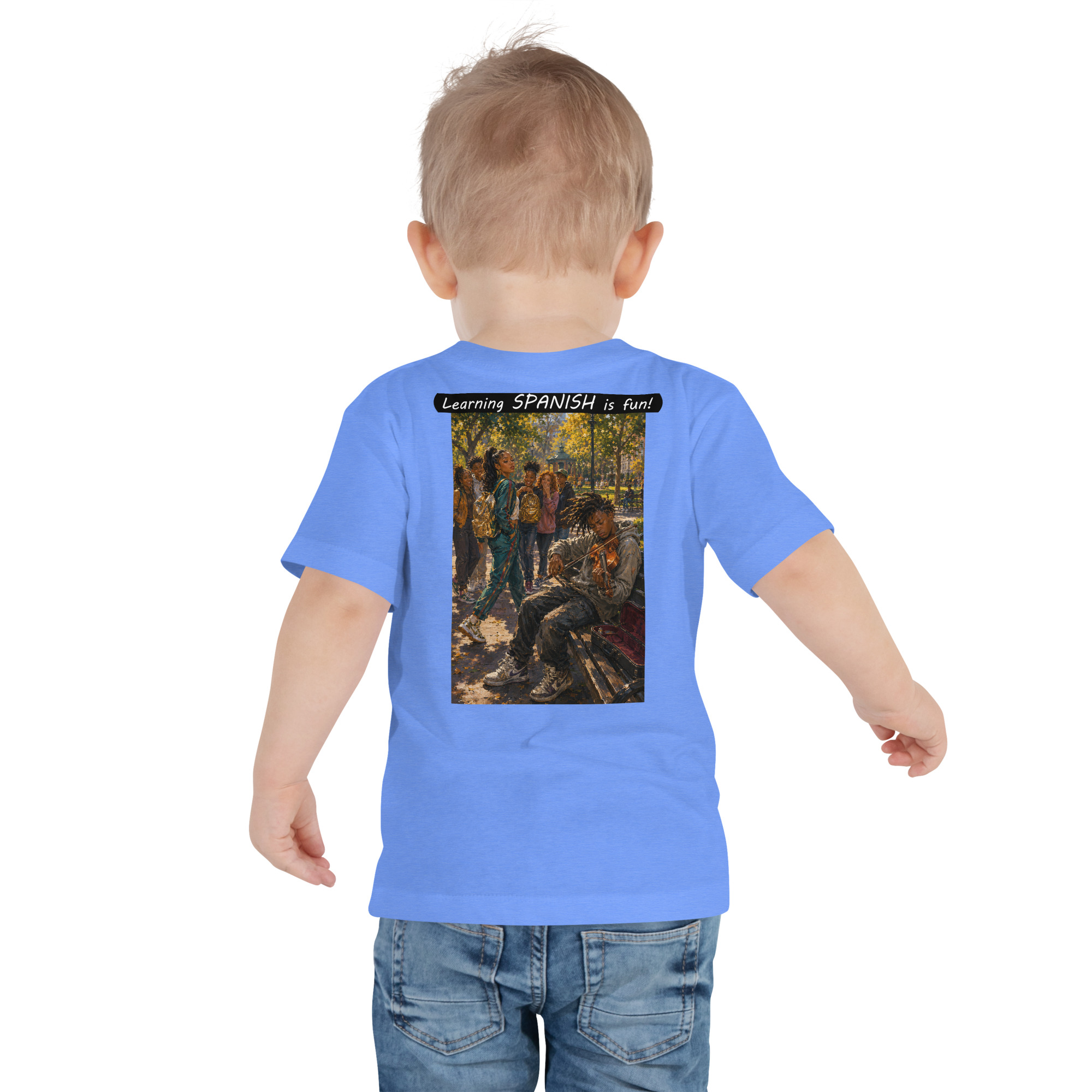 Toddler Short Sleeve Tee - Learning SPANISH is fun! - The Spotlight - Image 14