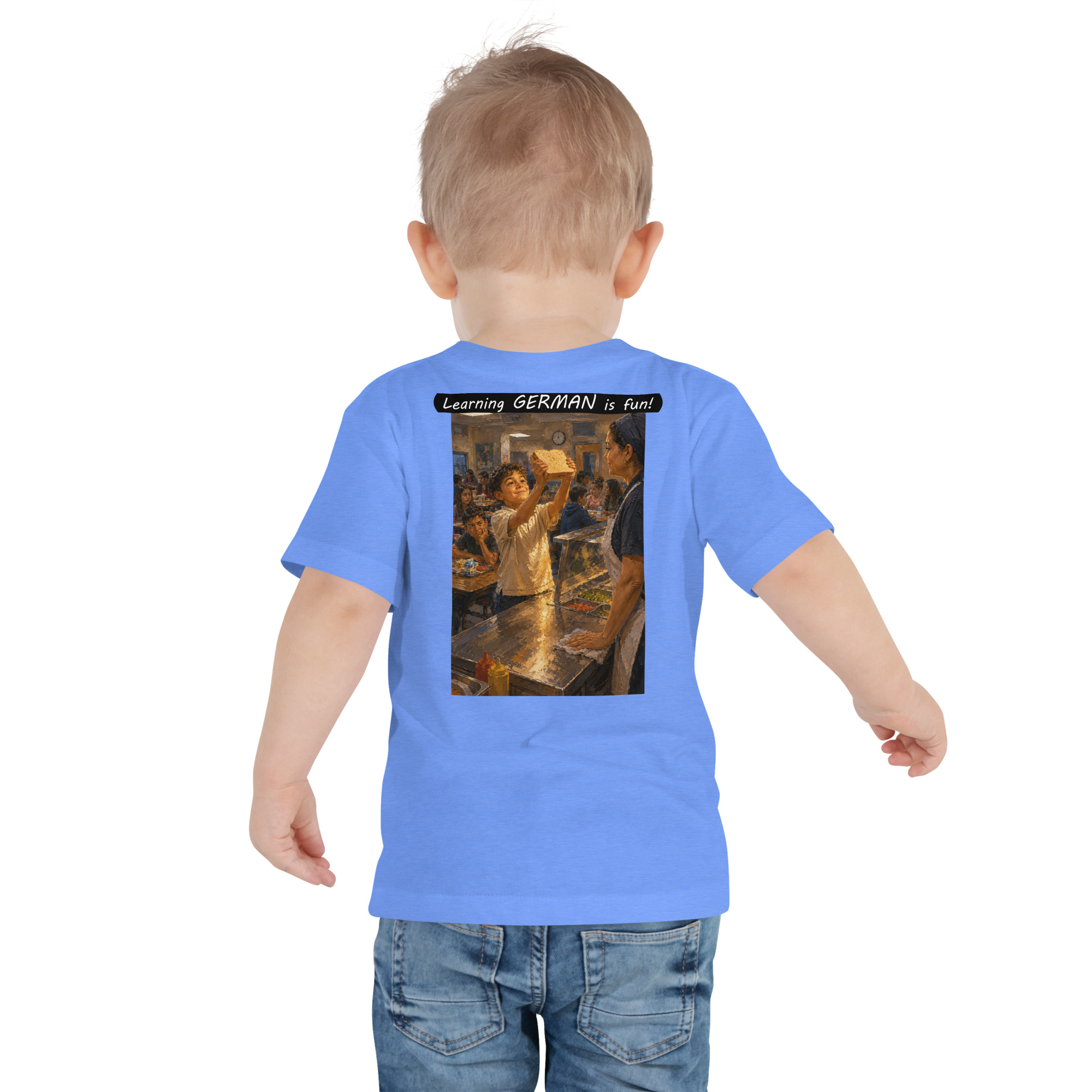 Toddler Short Sleeve Tee - Learning GERMAN is fun! - Crusty Roof Tiles - Image 4