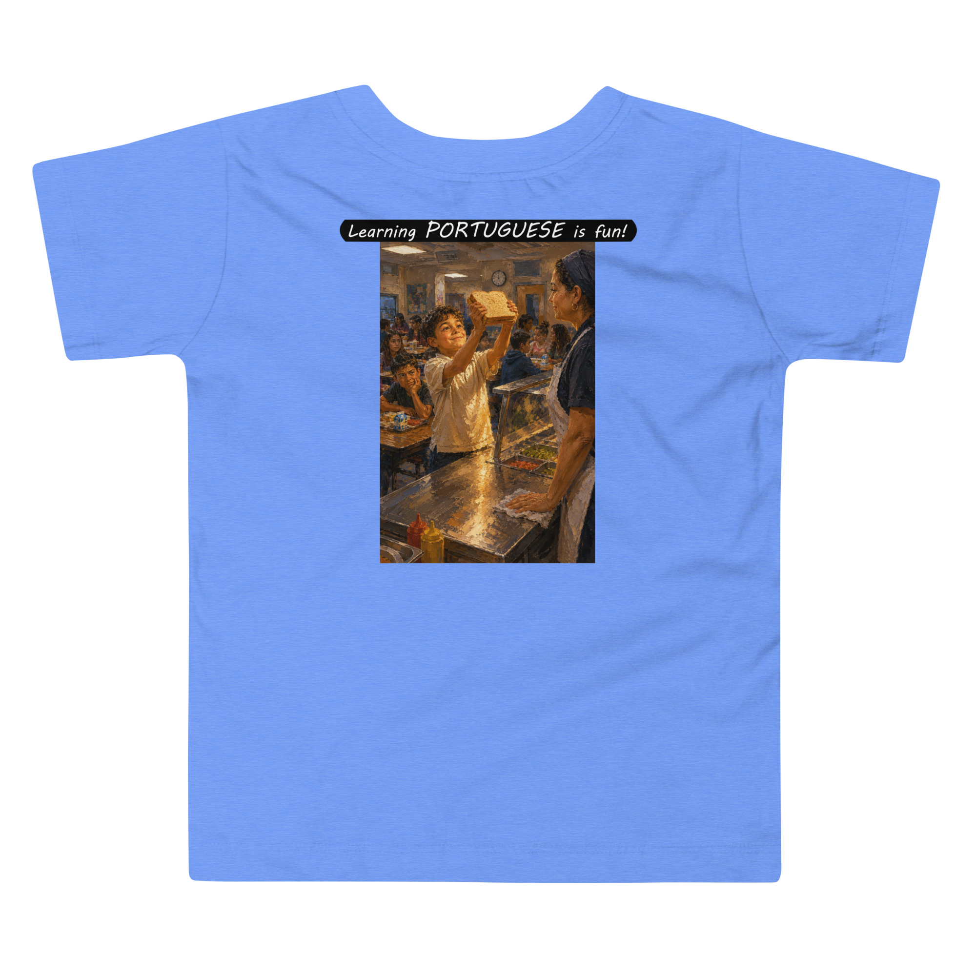 Toddler Short Sleeve Tee - Learning PORTUGUESE is fun! - Crusty Roof Tiles - Image 2