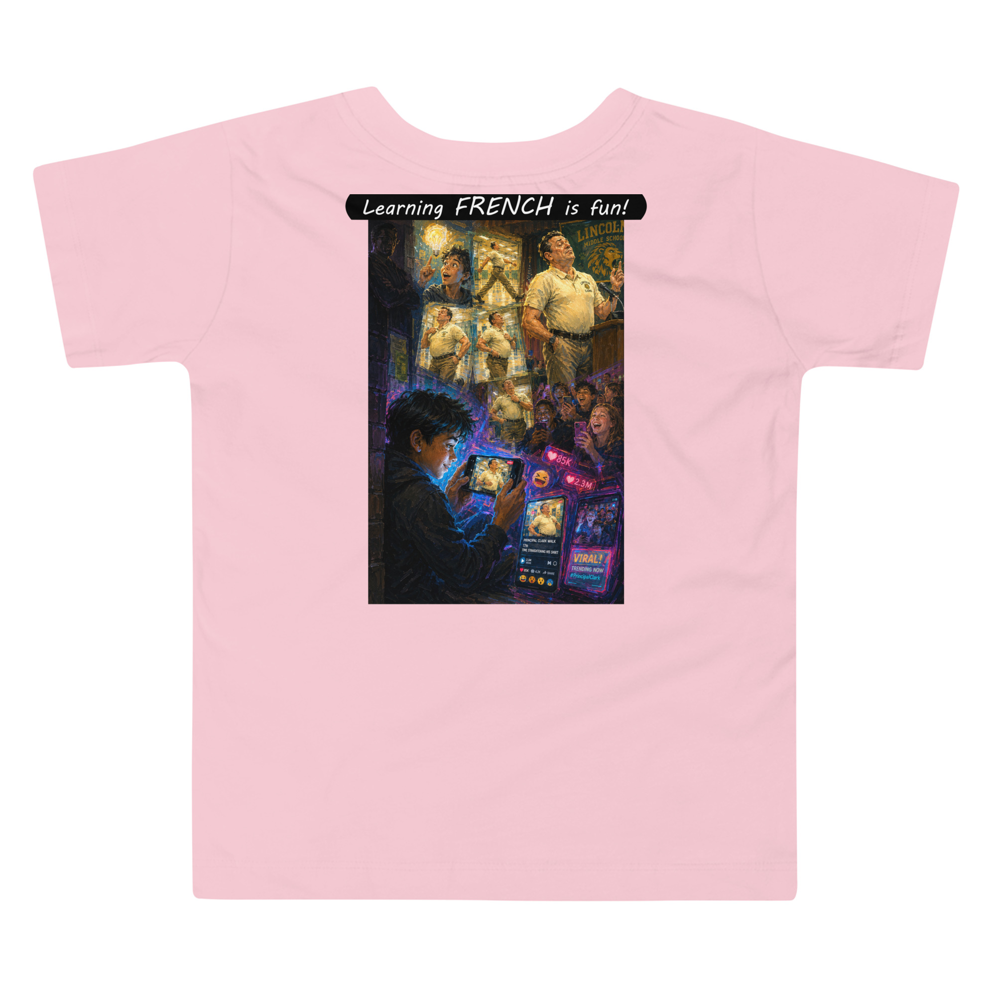 Toddler Short Sleeve Tee - Learning FRENCH is fun! - The Influencer - Image 7