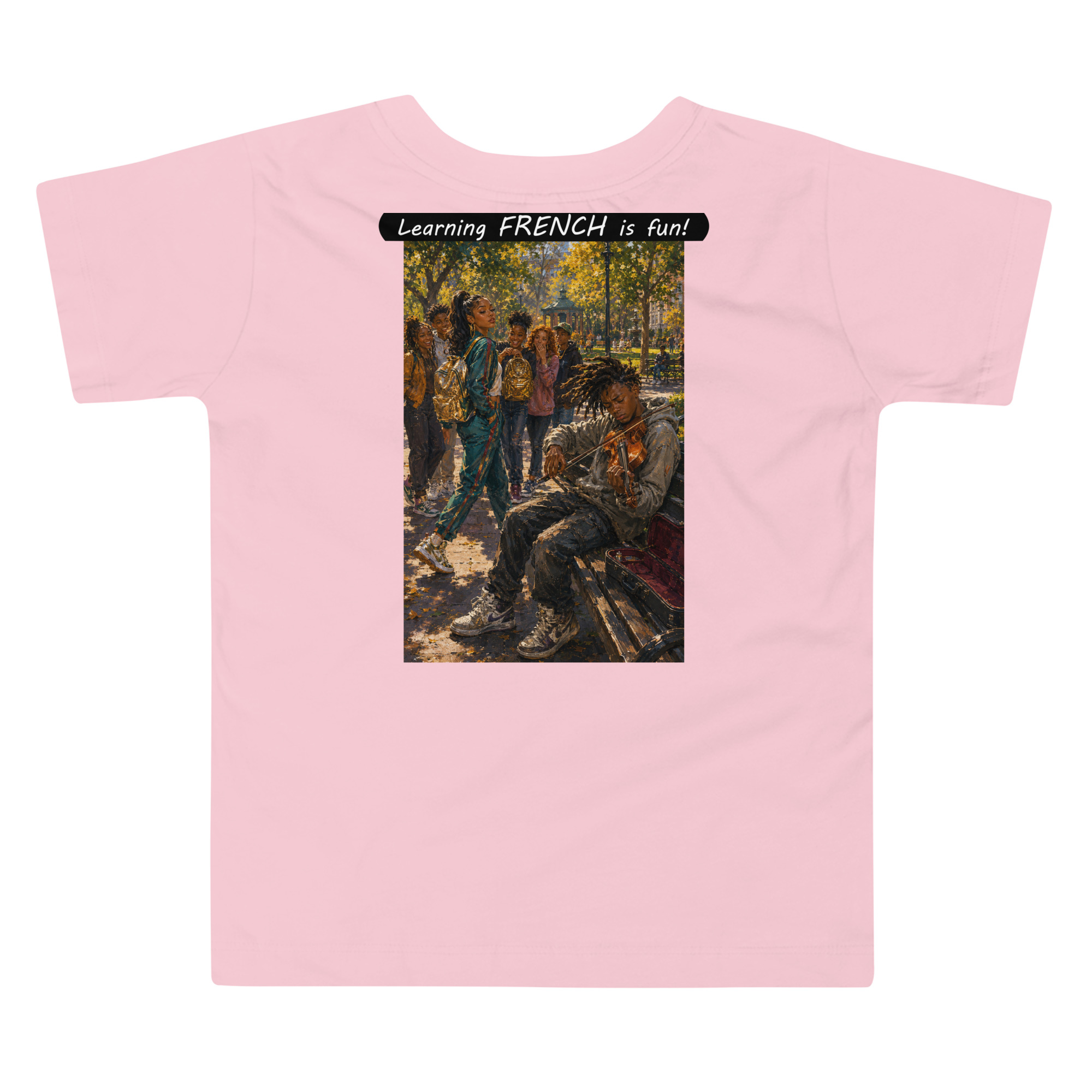 Toddler Short Sleeve Tee - Learning FRENCH is fun! - The Spotlight - Image 1
