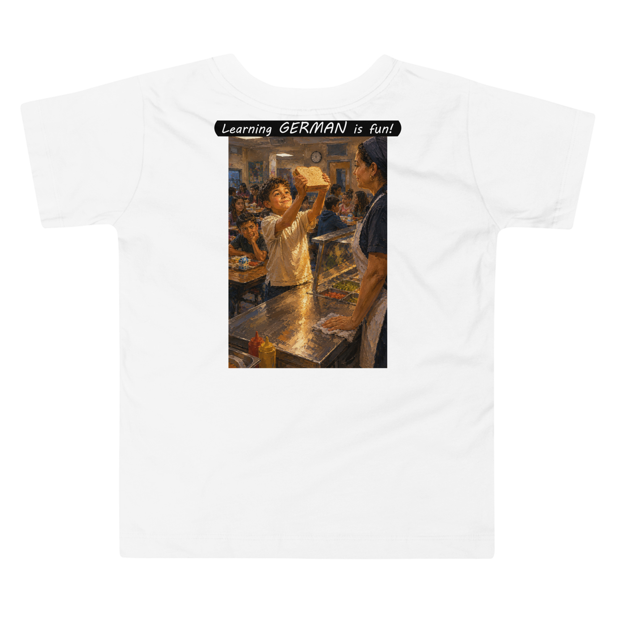 Toddler Short Sleeve Tee - Learning GERMAN is fun! - Crusty Roof Tiles - Image 14