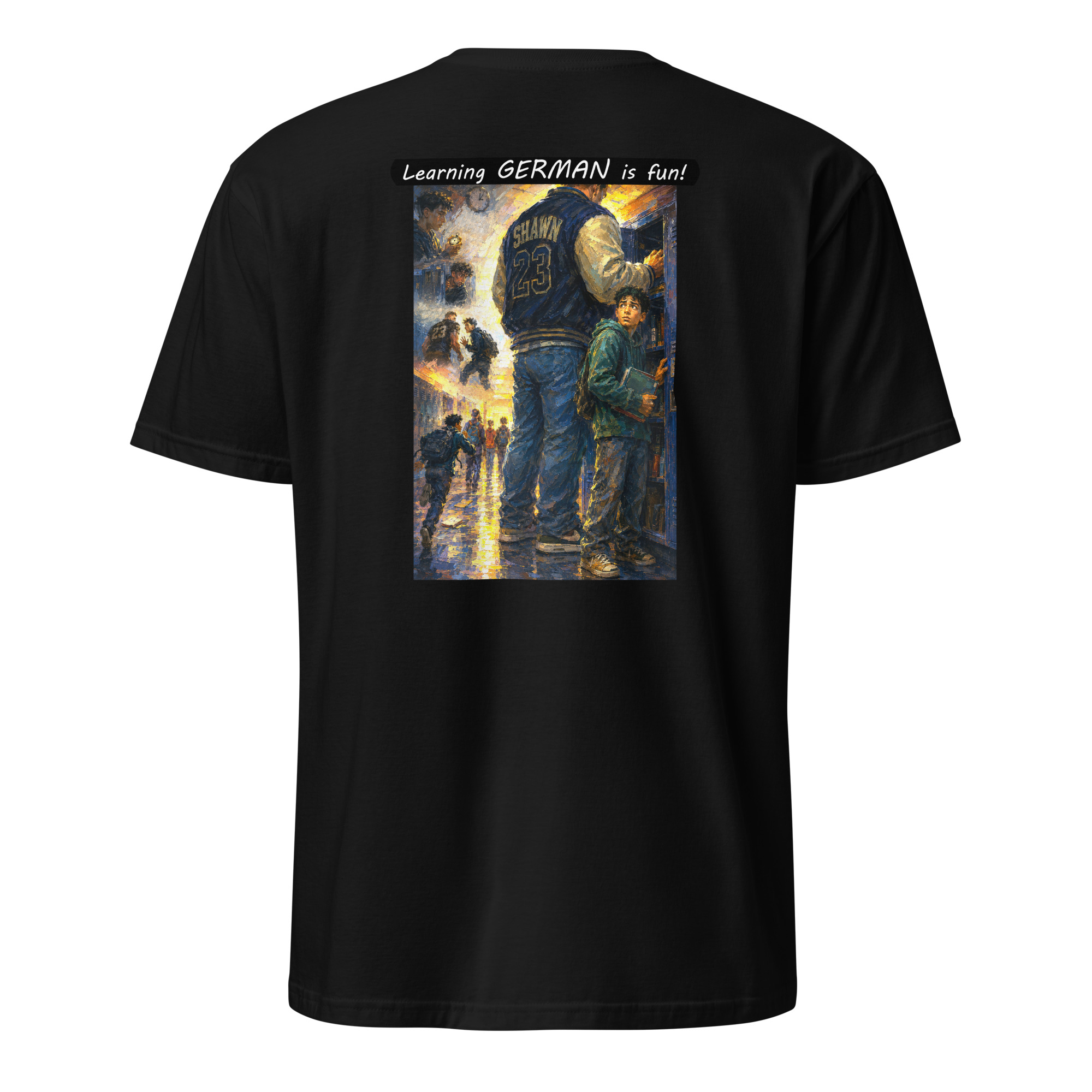 Unisex Softstyle T-Shirt - Learning GERMAN is fun! - The School Locker - Image 4