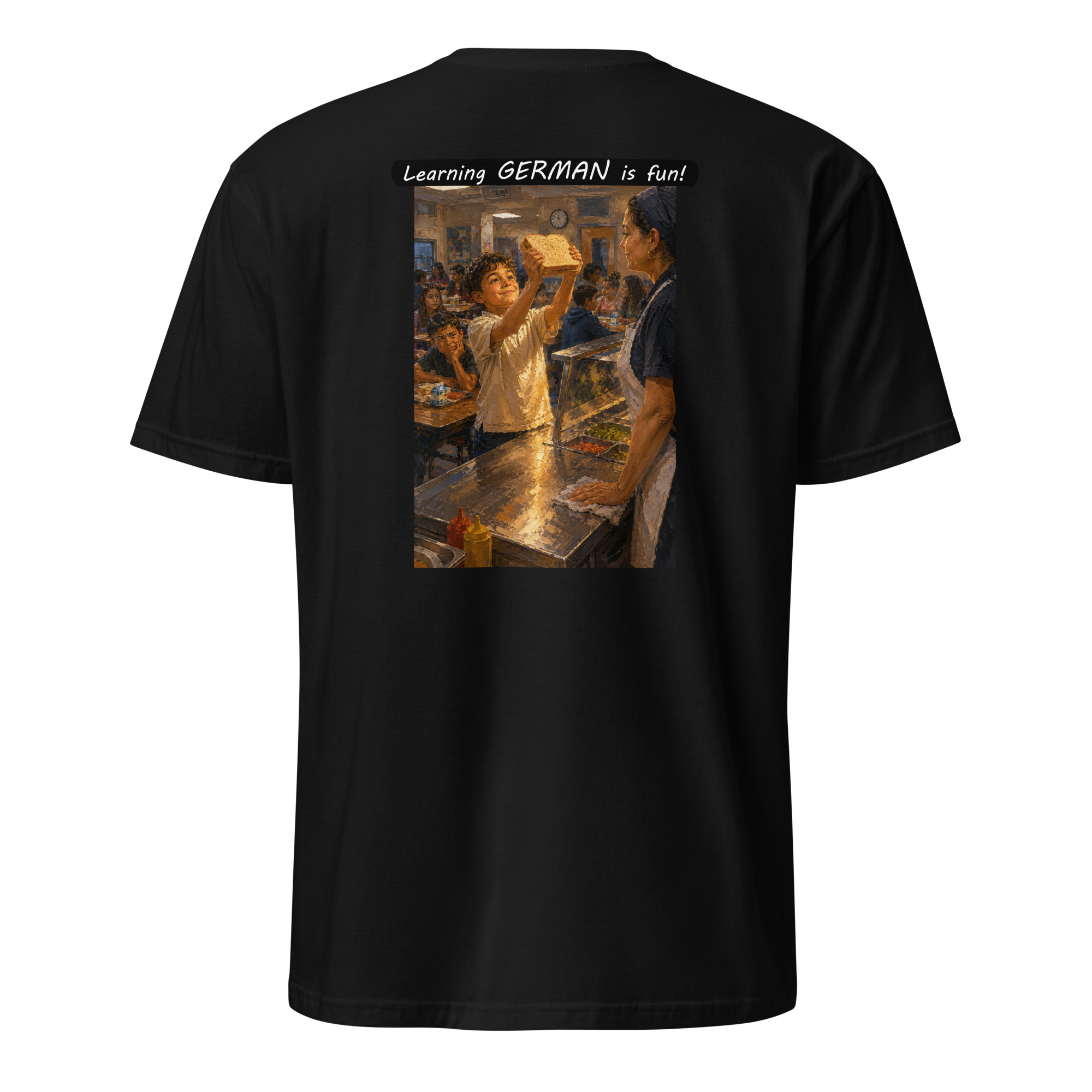 Unisex Softstyle T-Shirt - Learning GERMAN is fun! - Crusty Roof Tiles - Image 4