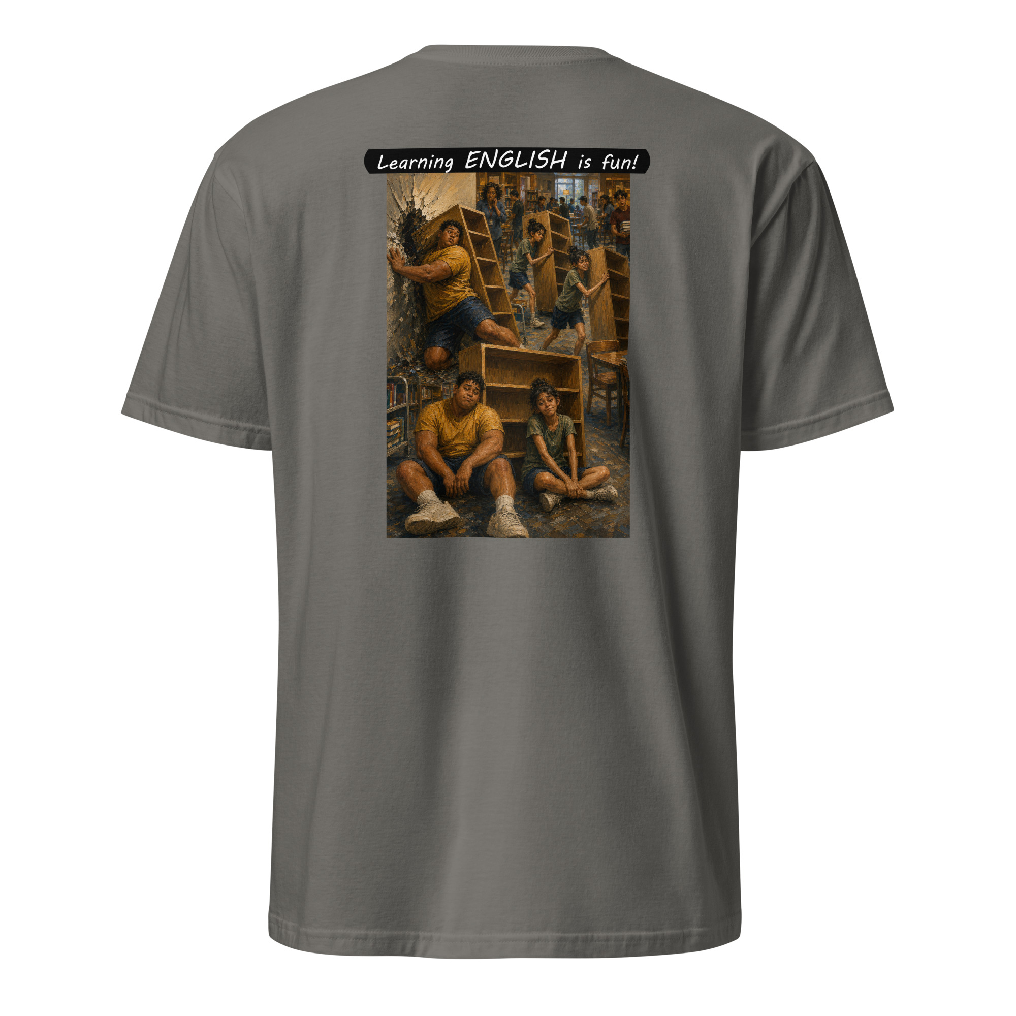 Unisex Softstyle T-Shirt - Learning ENGLISH is fun! - Fair Trade - Image 24
