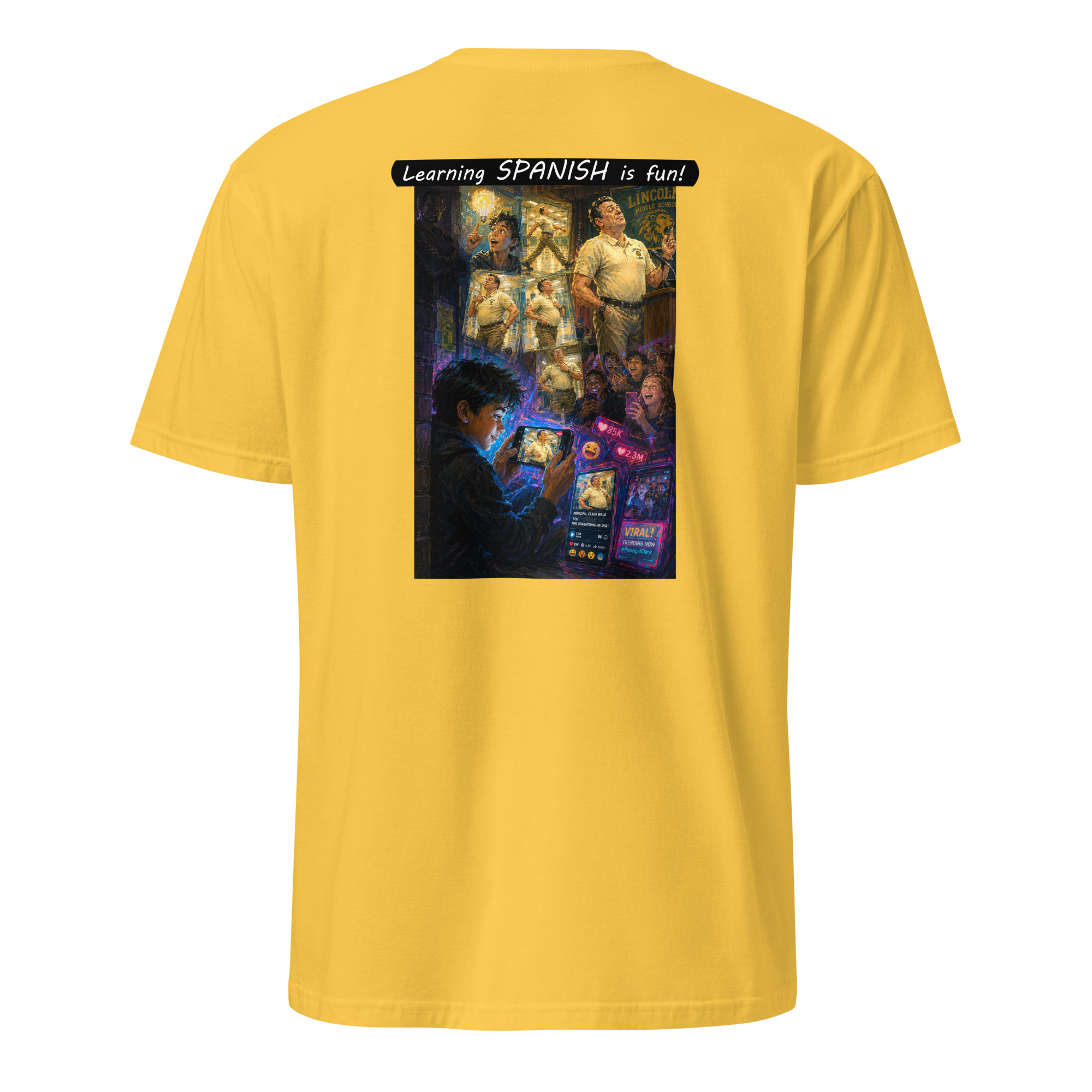 Unisex Softstyle T-Shirt - Learning SPANISH is fun! - The Influencer - Image 1