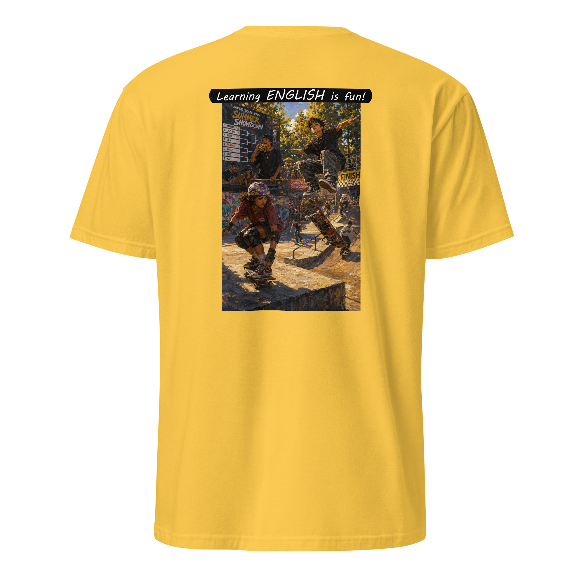 Unisex Softstyle T-Shirt - Learning ENGLISH is fun! - The Summer Showdown - Image 40