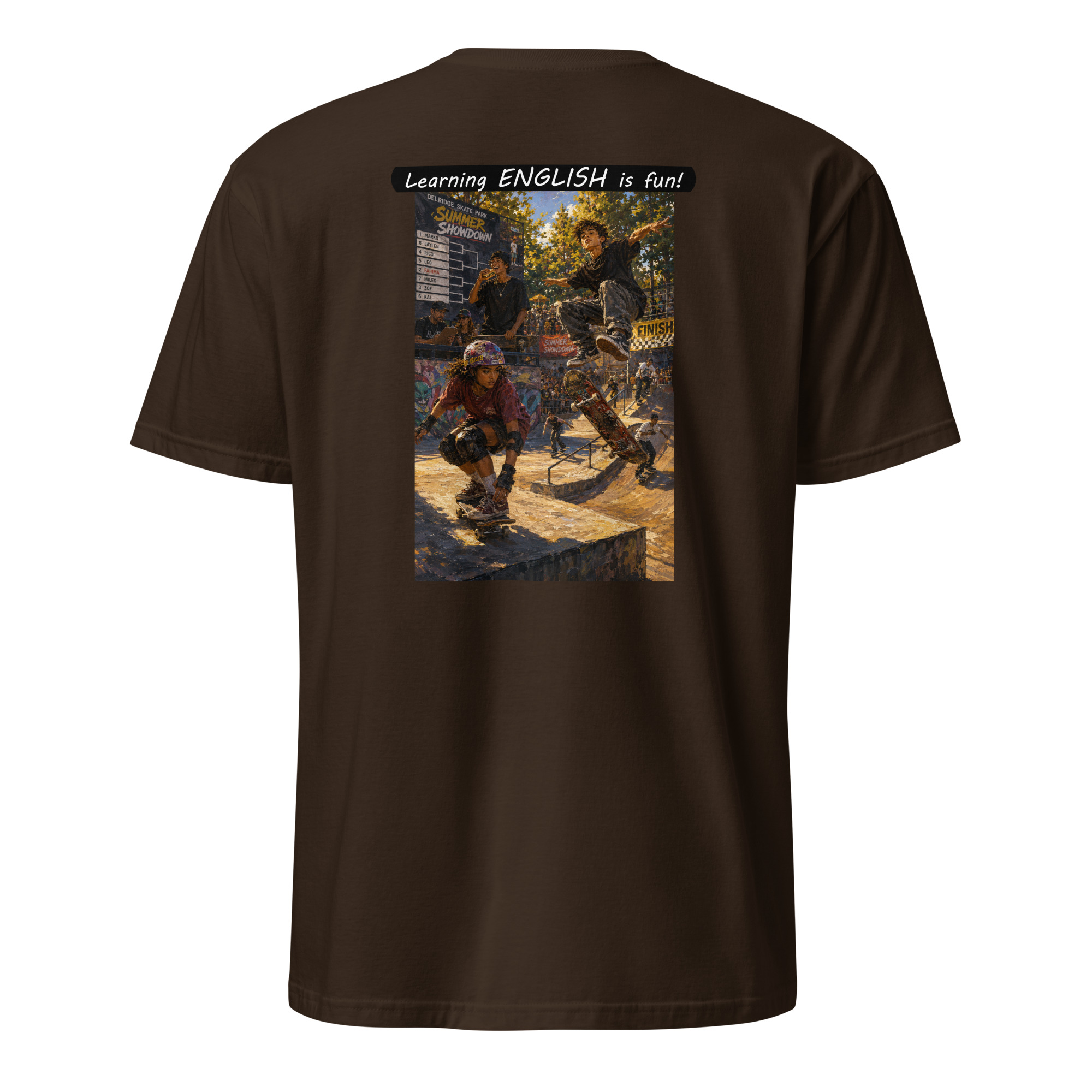 Unisex Softstyle T-Shirt - Learning ENGLISH is fun! - The Summer Showdown - Image 8
