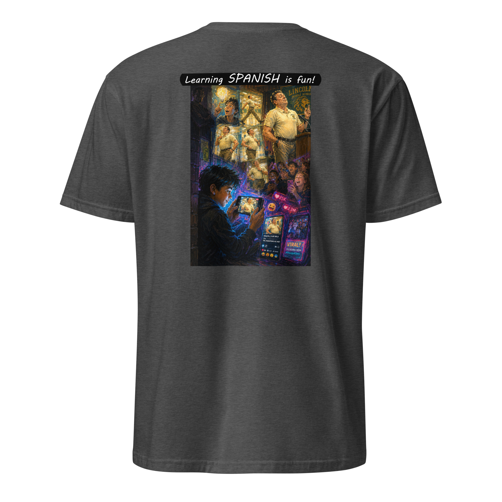 Unisex Softstyle T-Shirt - Learning SPANISH is fun! - The Influencer - Image 10