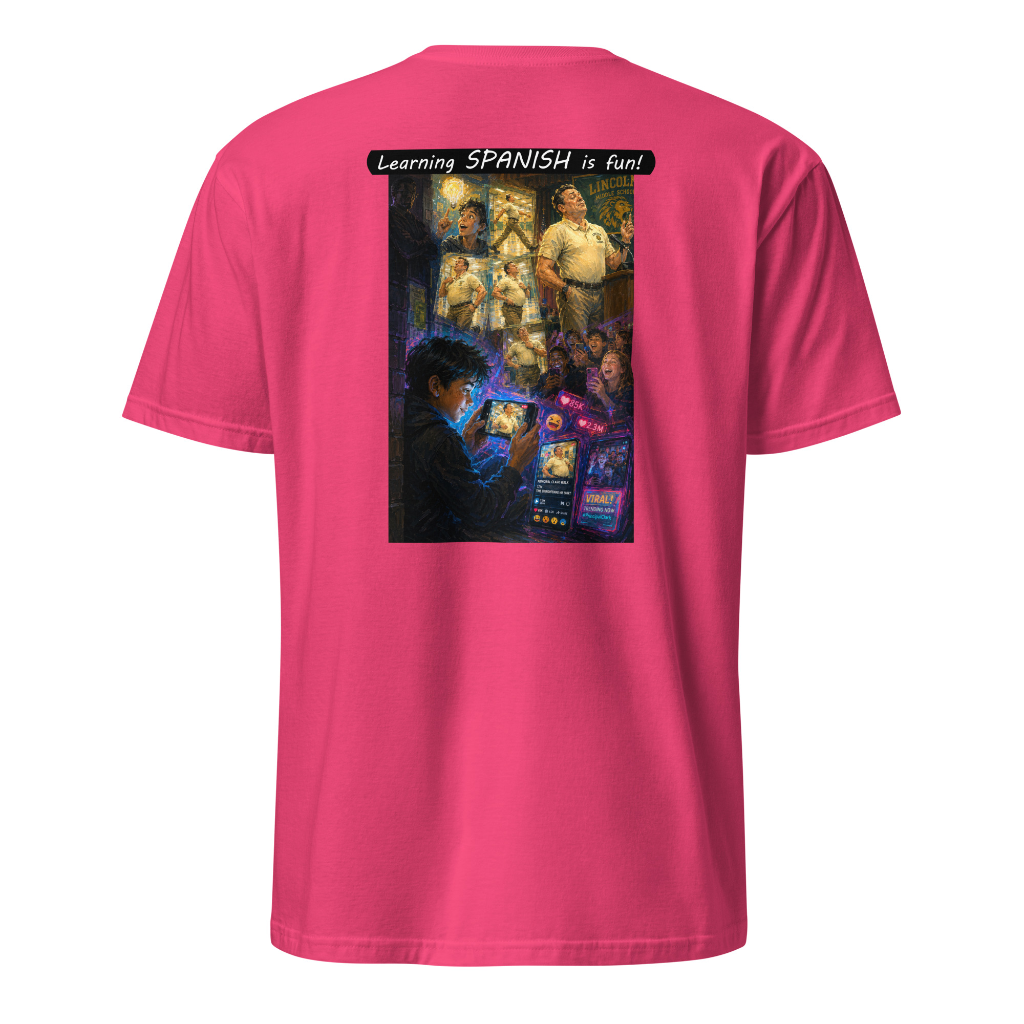 Unisex Softstyle T-Shirt - Learning SPANISH is fun! - The Influencer - Image 18