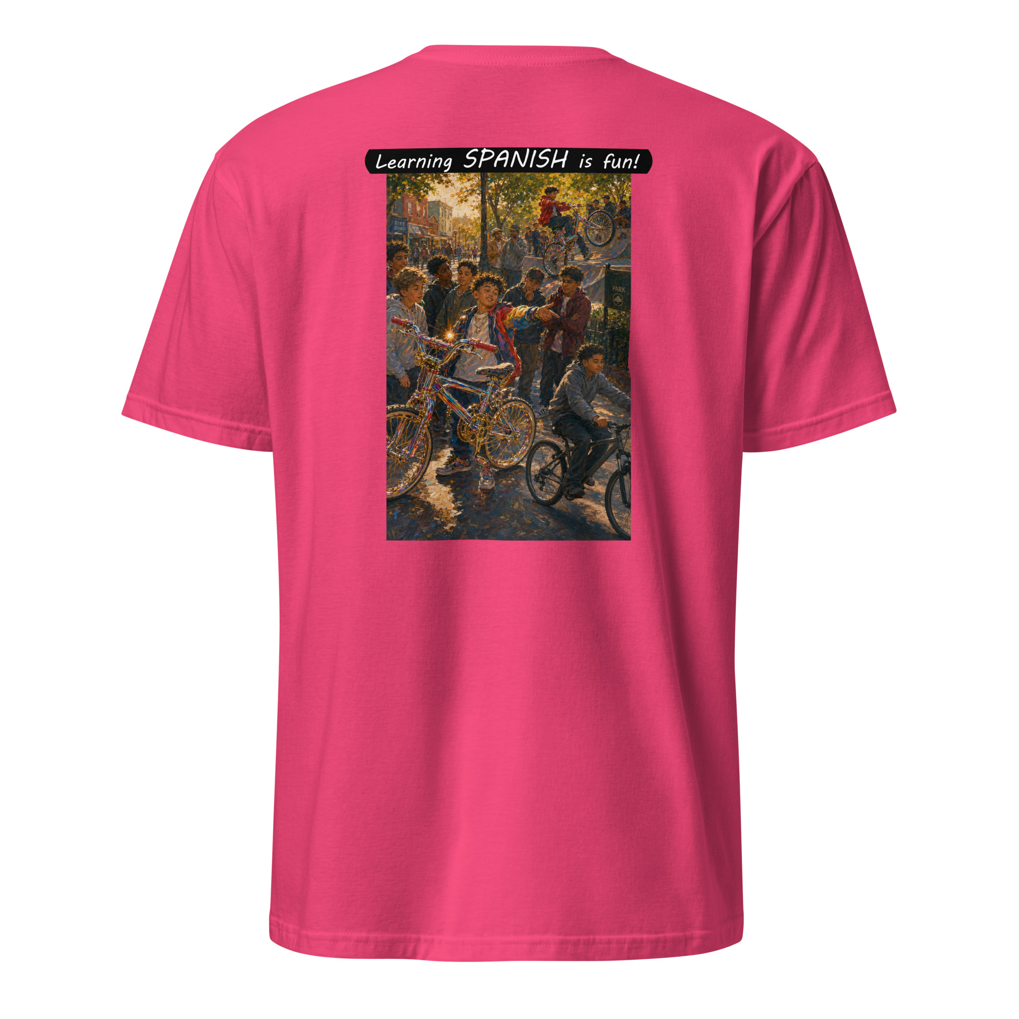Unisex Softstyle T-Shirt - Learning SPANISH is fun! - The Show Off - Image 2