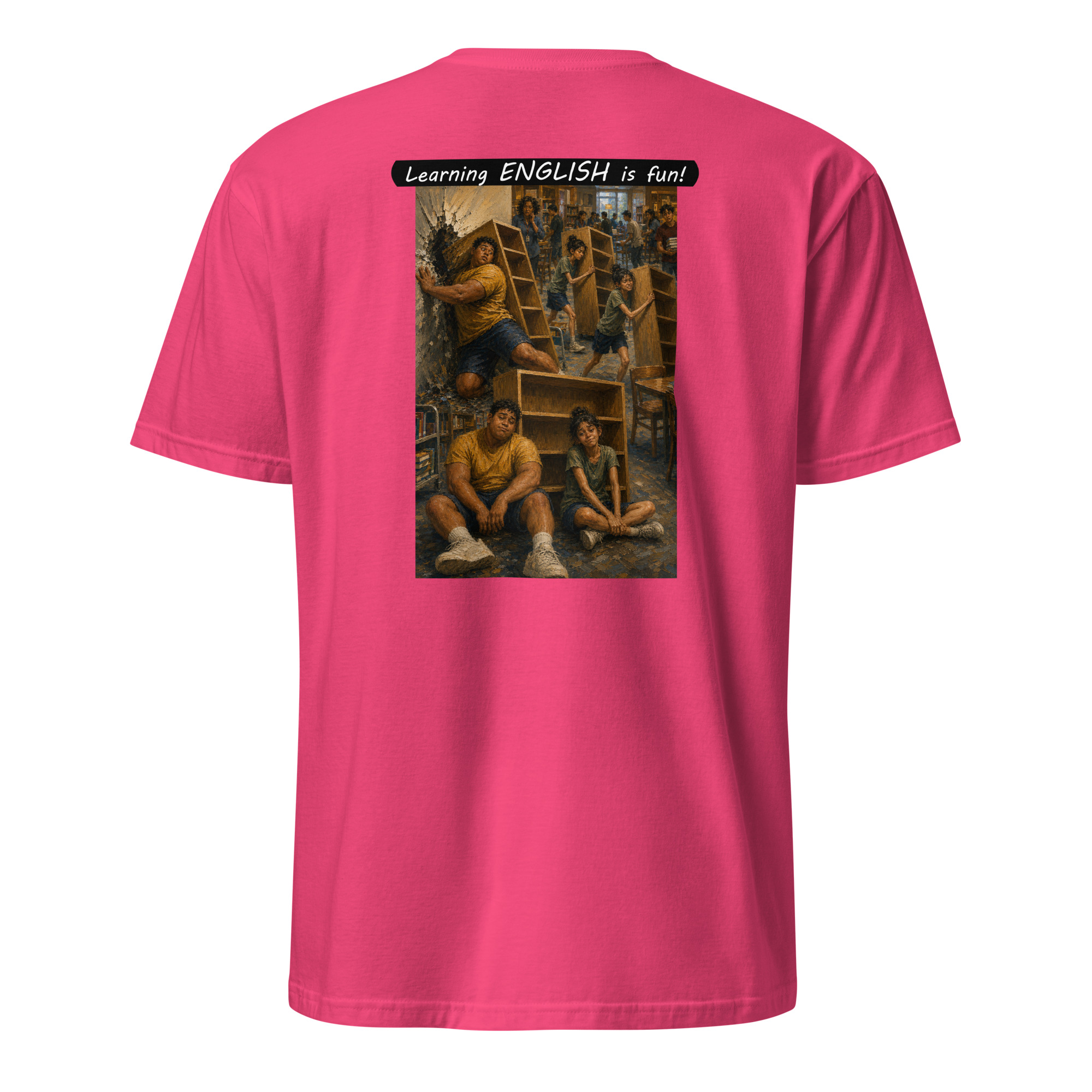 Unisex Softstyle T-Shirt - Learning ENGLISH is fun! - Fair Trade - Image 22