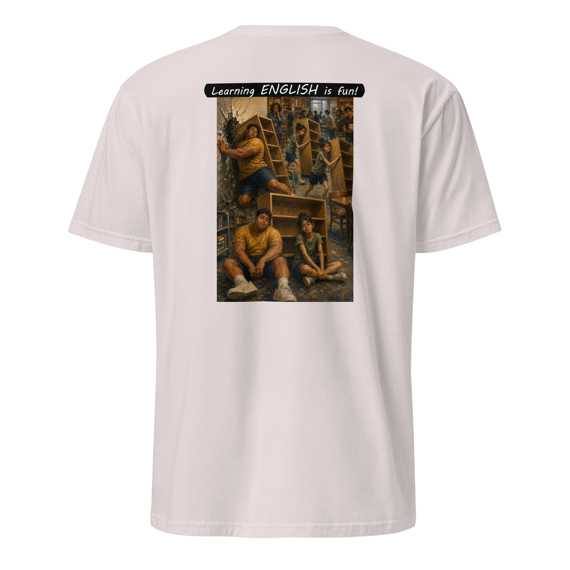 Unisex Softstyle T-Shirt - Learning ENGLISH is fun! - Fair Trade - Image 48