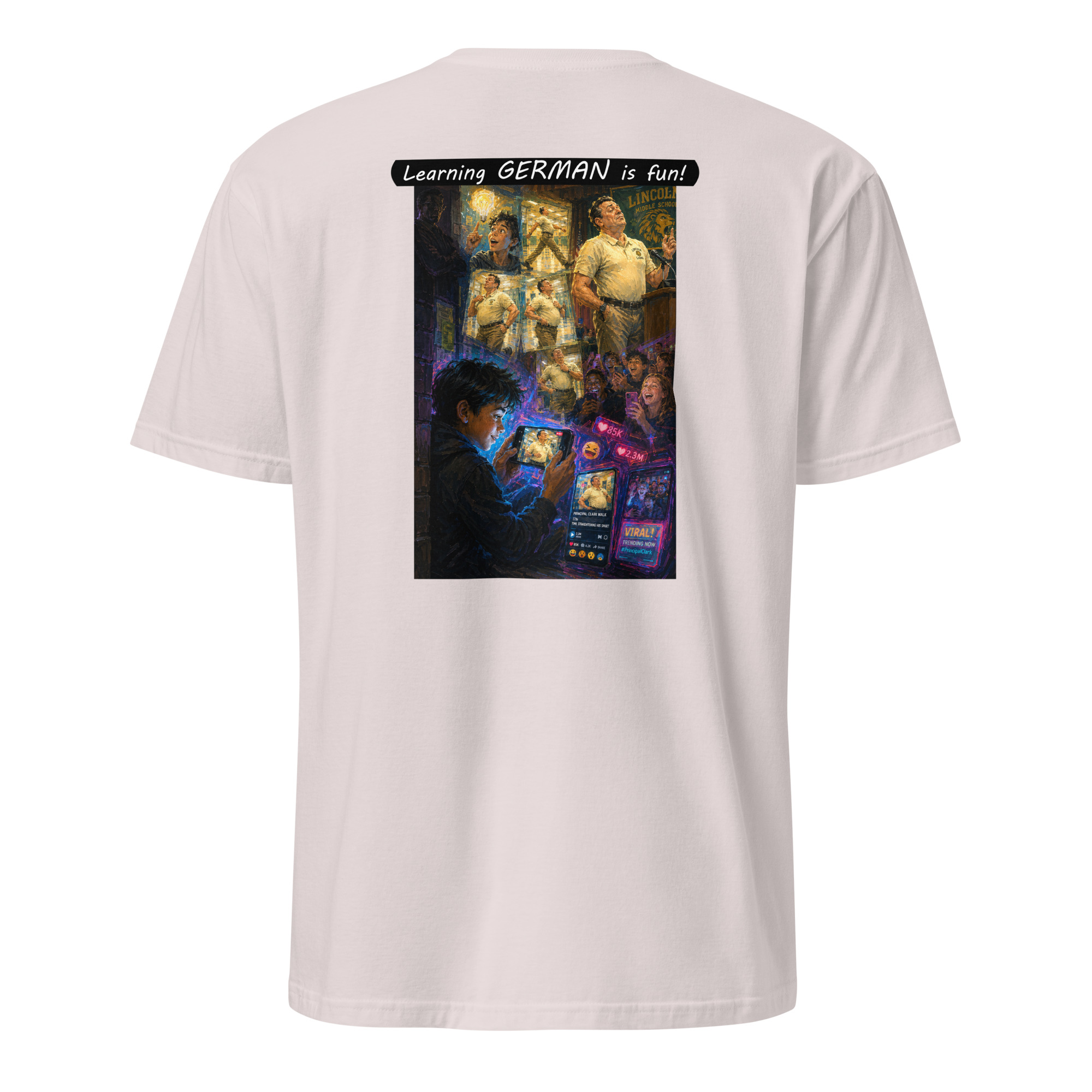 Unisex Softstyle T-Shirt - Learning GERMAN is fun! - The Influencer - Image 46