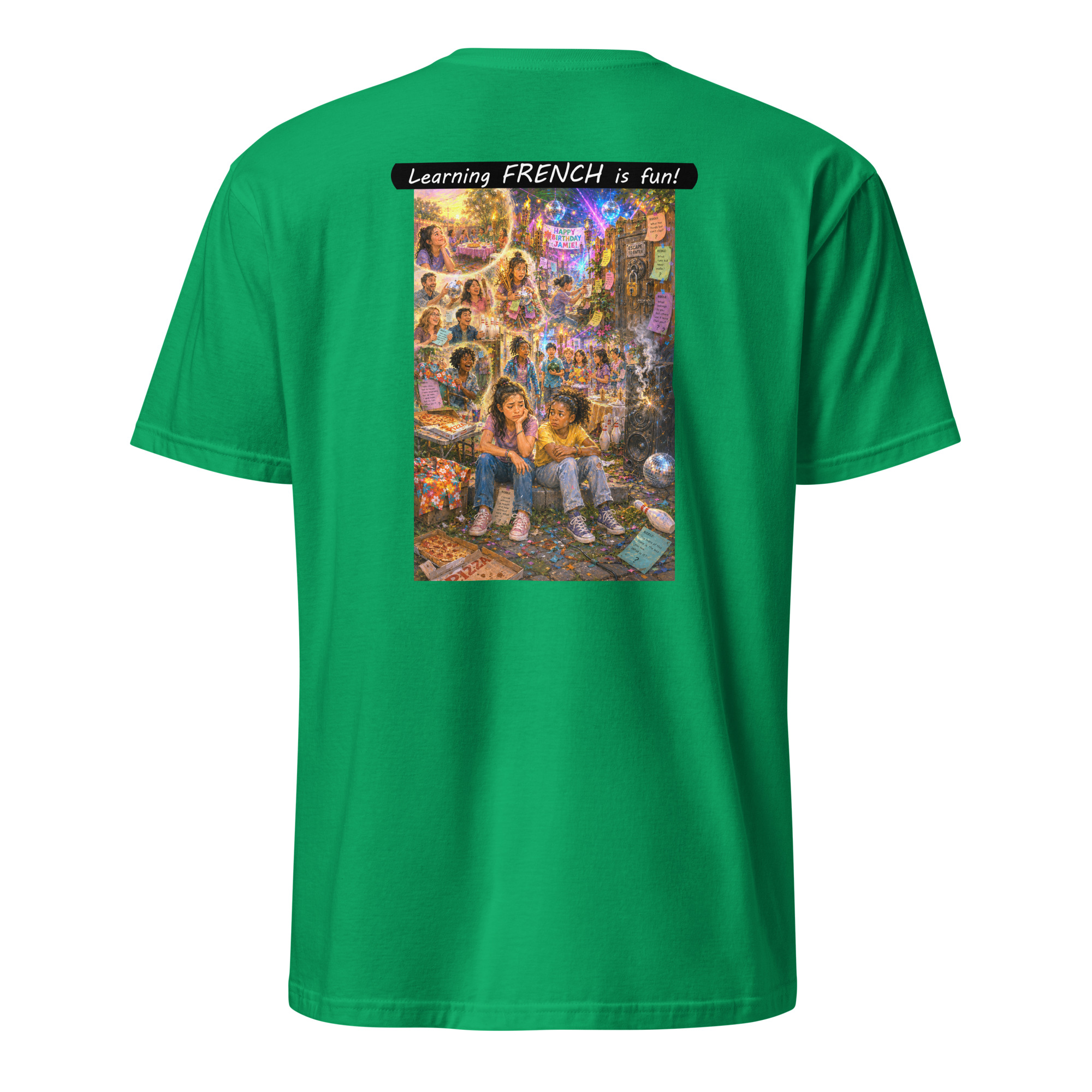 Unisex Softstyle T-Shirt - Learning FRENCH is fun! - The Surprise Party - Image 30