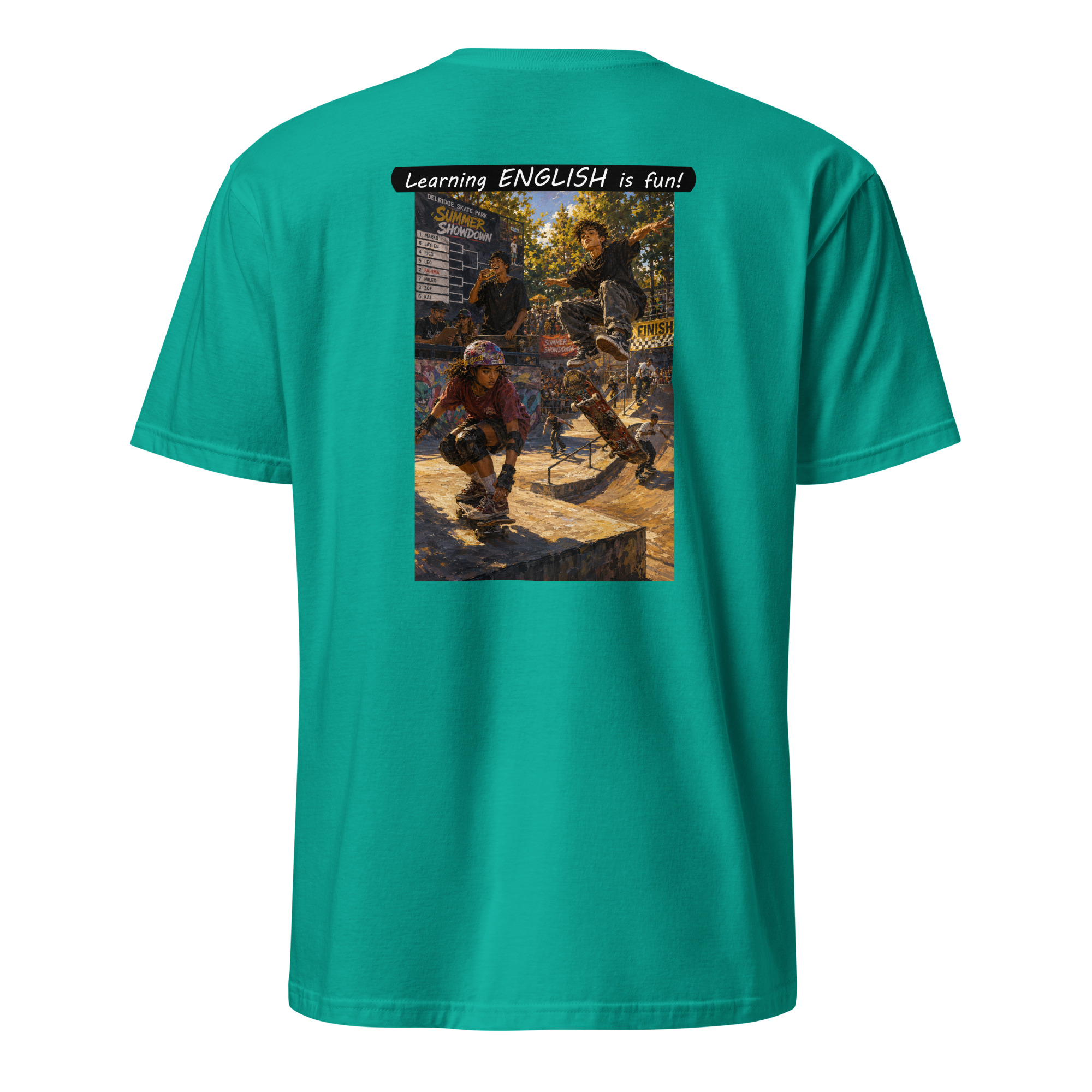 Unisex Softstyle T-Shirt - Learning ENGLISH is fun! - The Summer Showdown - Image 34