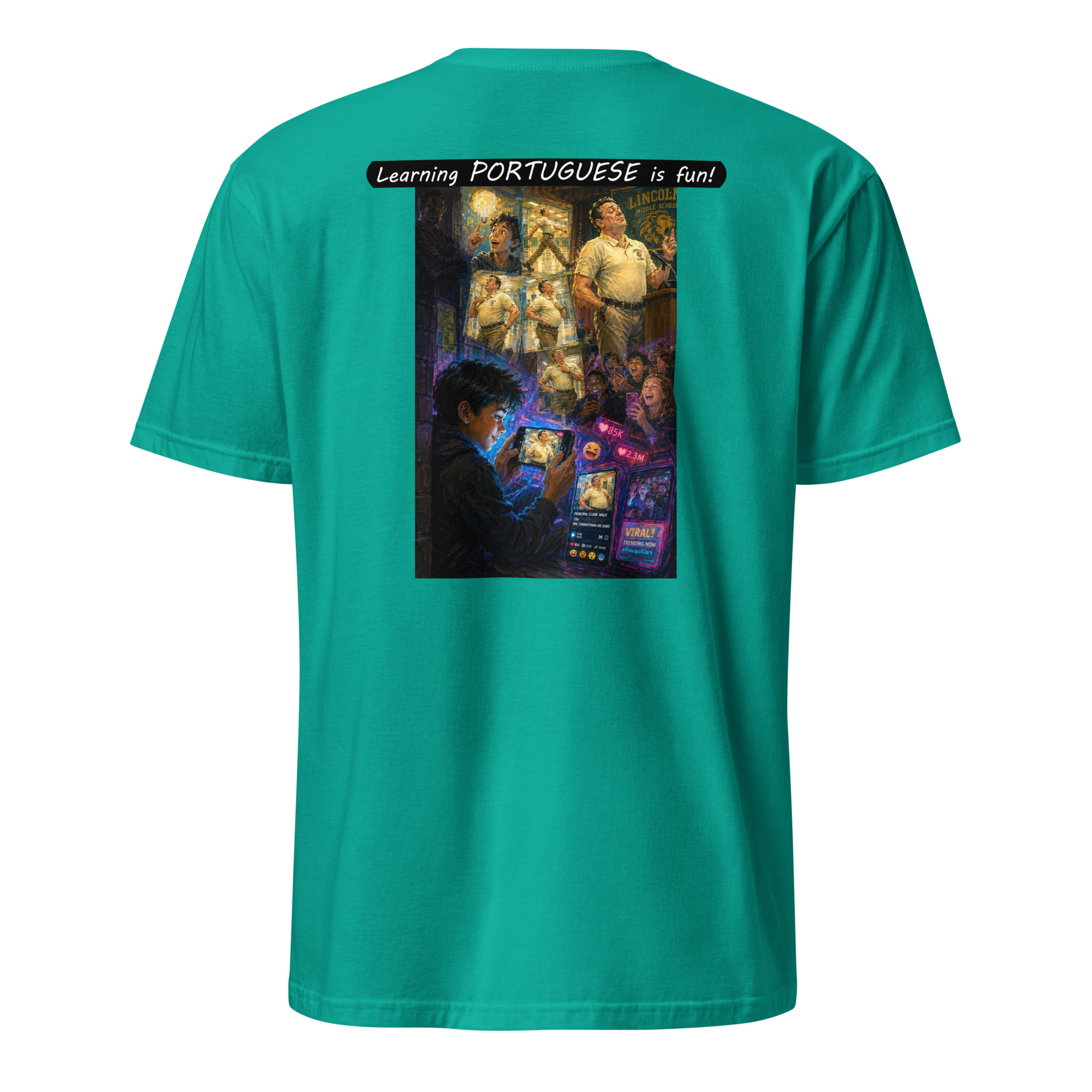 Unisex Softstyle T-Shirt - Learning PORTUGUESE is fun! - The Influencer - Image 36