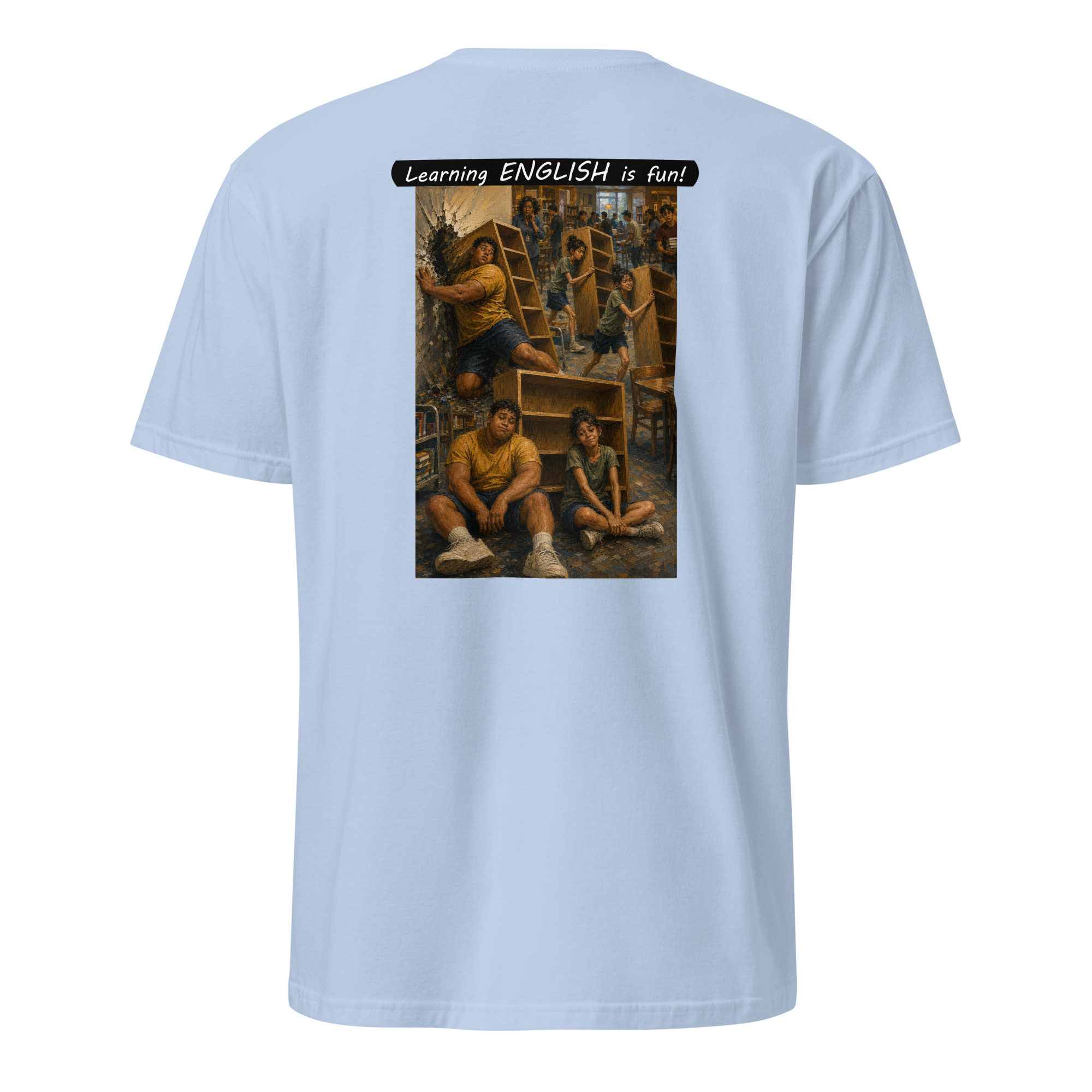 Unisex Softstyle T-Shirt - Learning ENGLISH is fun! - Fair Trade - Image 44