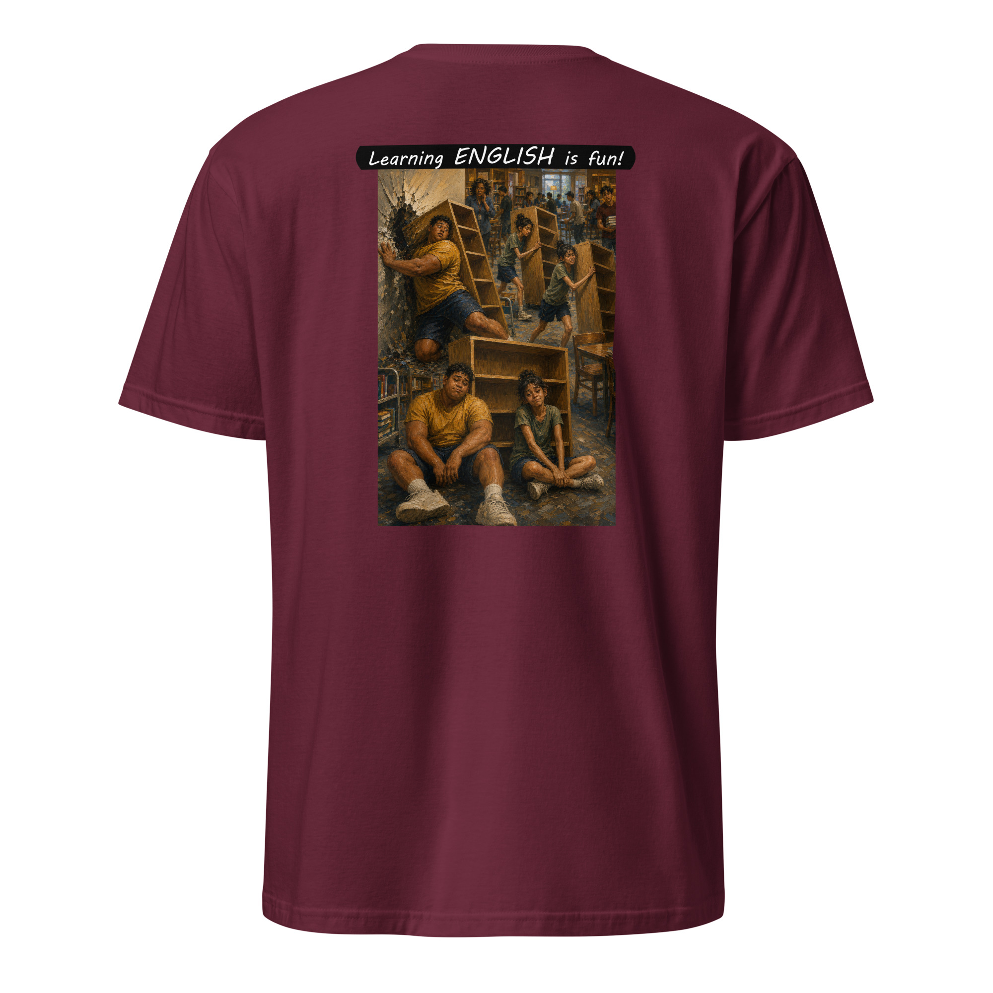 Unisex Softstyle T-Shirt - Learning ENGLISH is fun! - Fair Trade - Image 12