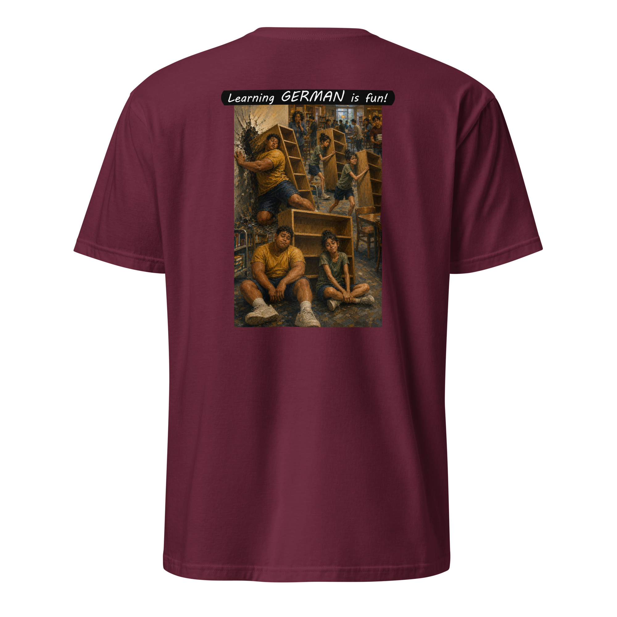 Unisex Softstyle T-Shirt - Learning GERMAN is fun! - Fair Trade - Image 12