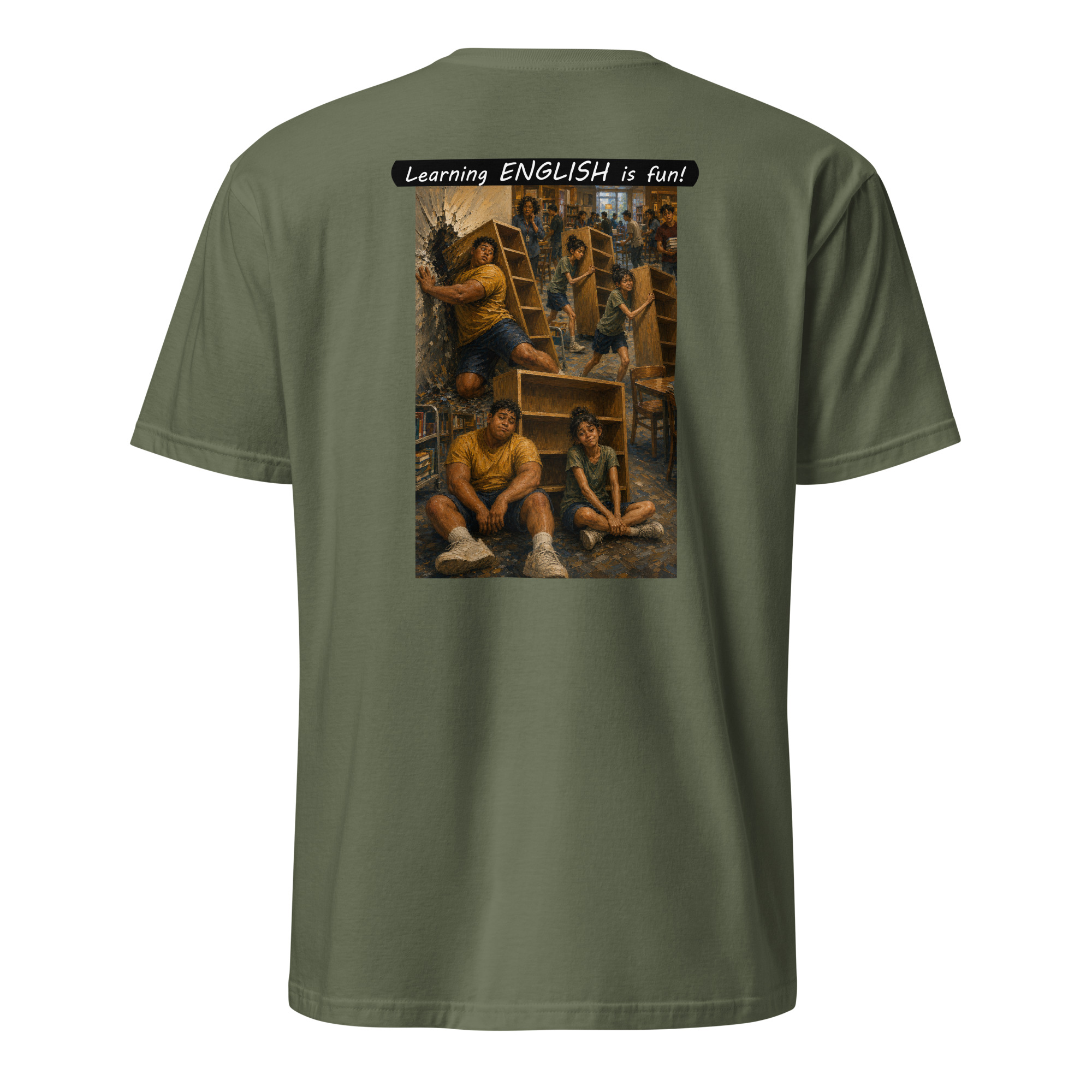 Unisex Softstyle T-Shirt - Learning ENGLISH is fun! - Fair Trade - Image 20