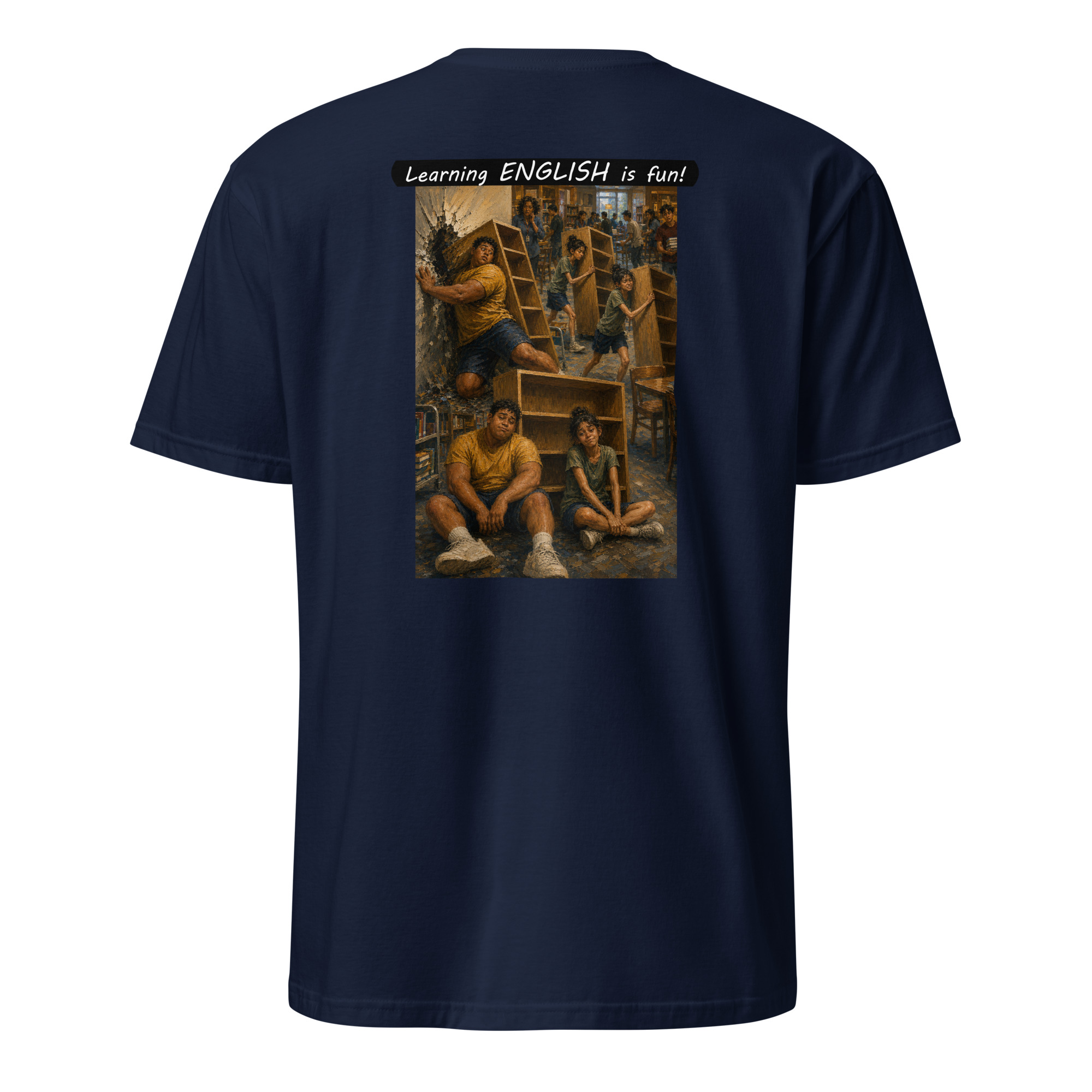 Unisex Softstyle T-Shirt - Learning ENGLISH is fun! - Fair Trade - Image 8